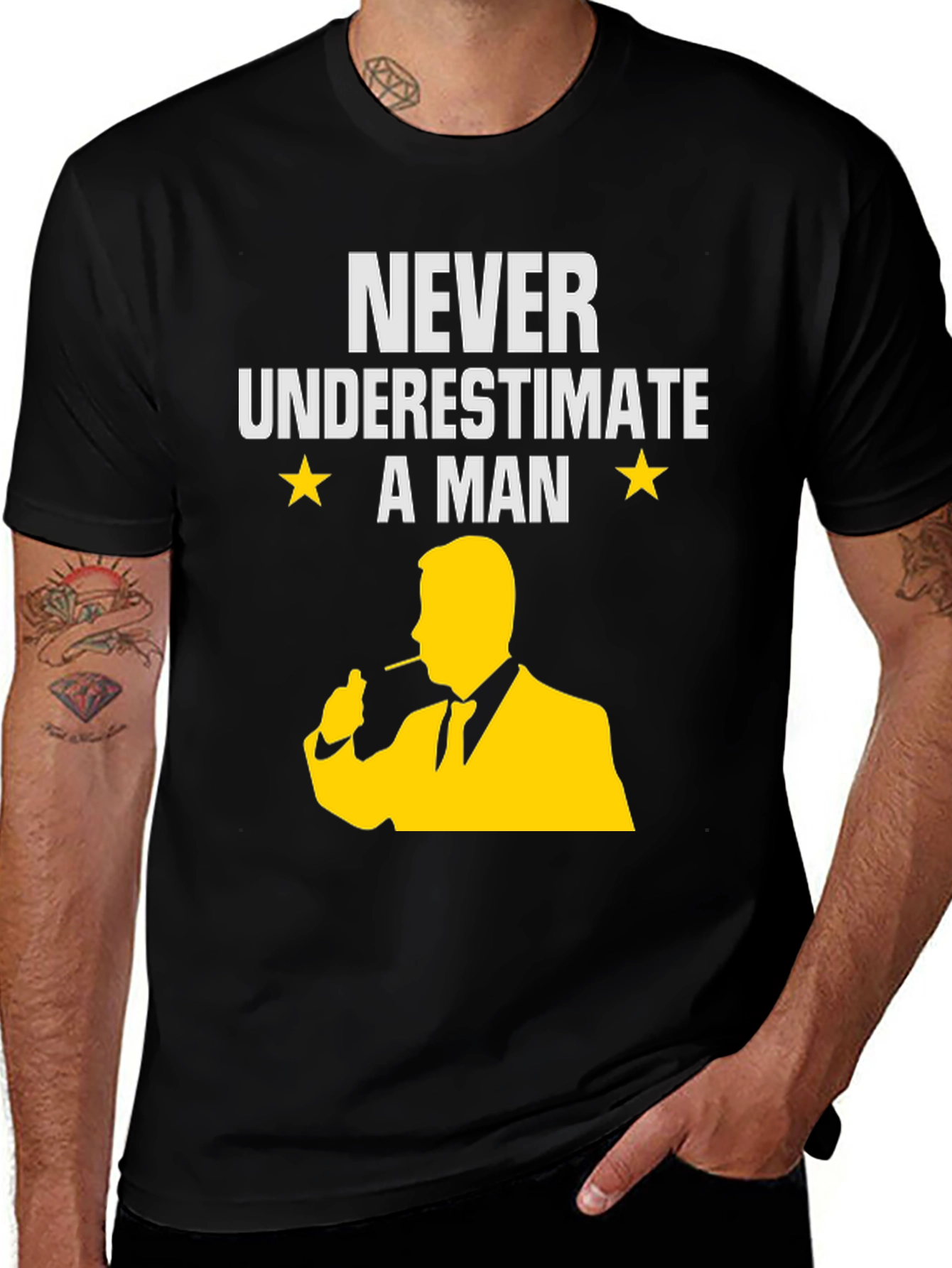 Variant 17 of Never Underestimate a Man T-Shirt