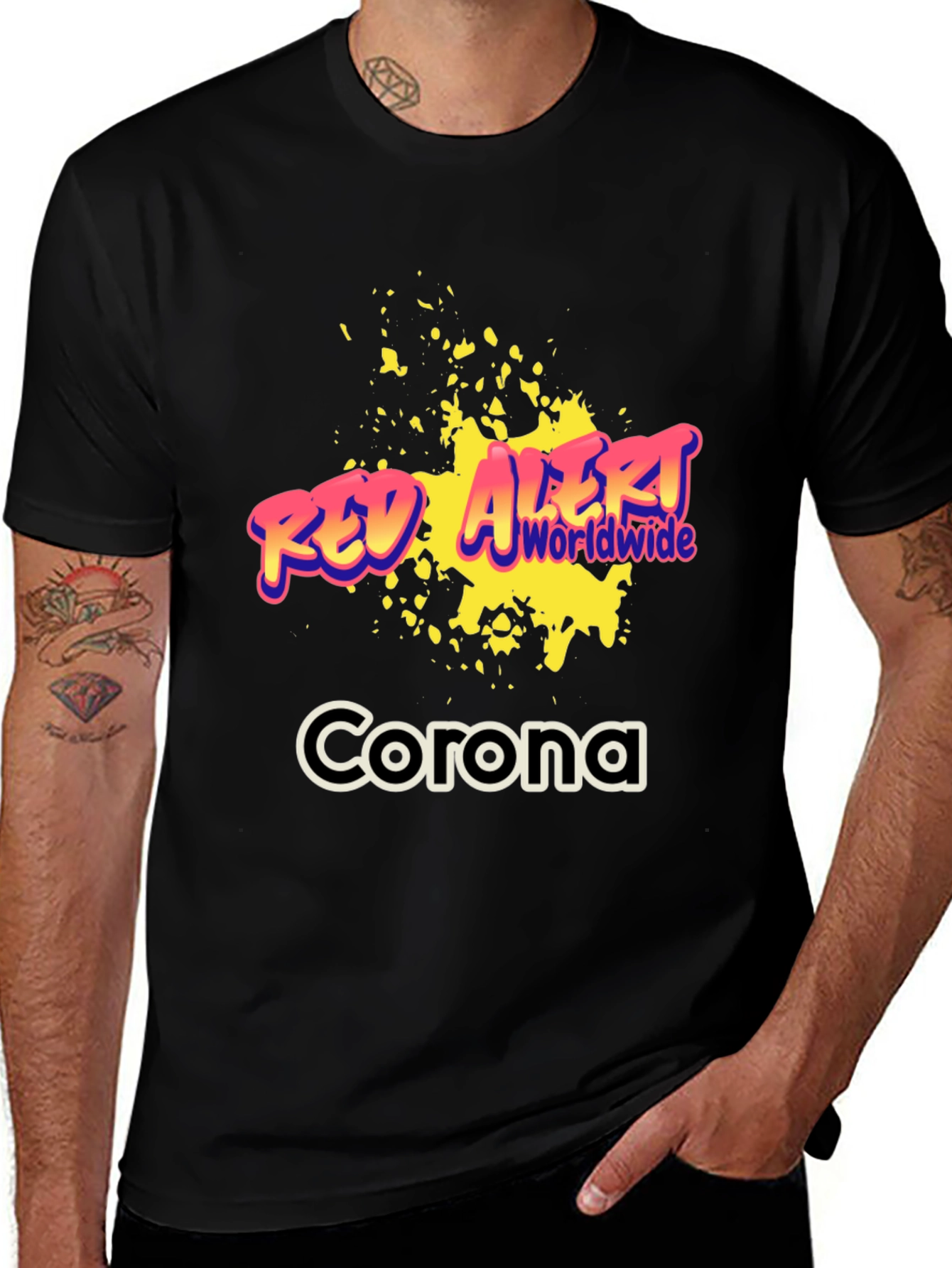 Variant 7 of Red Alert Worldwide Corona T-Shirt