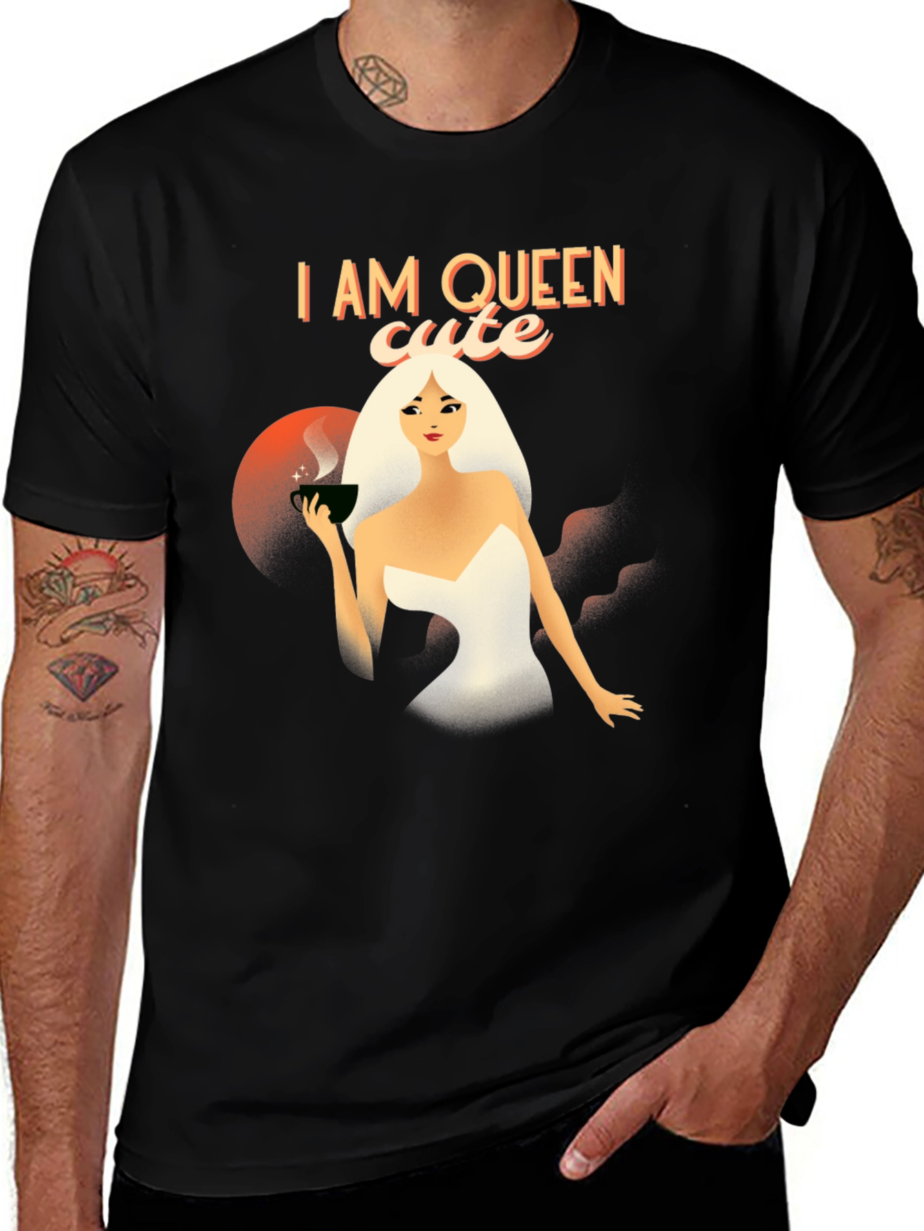 Variant 12 of I am Queen Cute T-Shirt - Stylish Graphic Tee