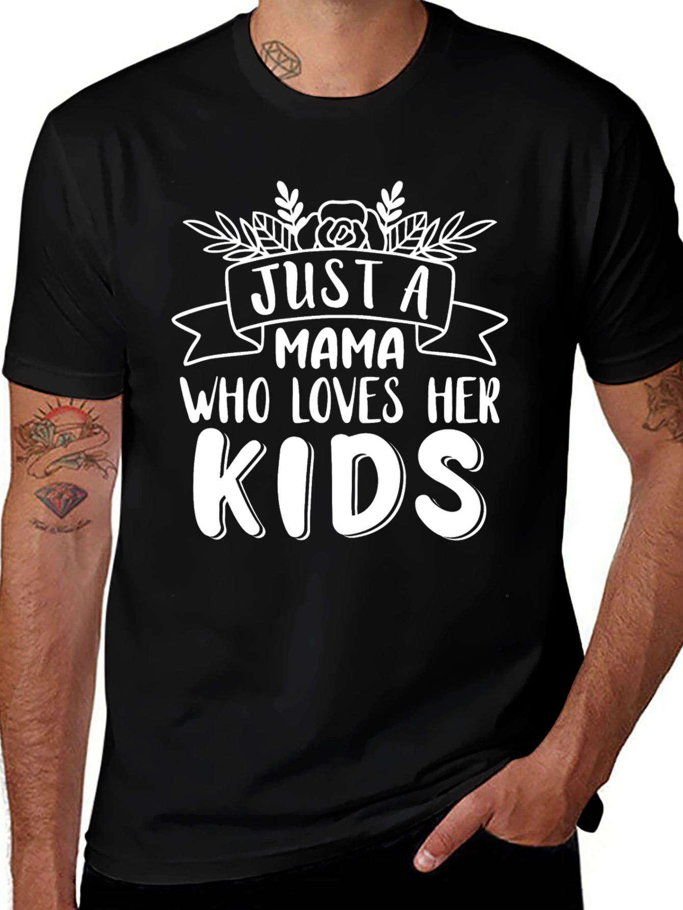 Variant 6 of Just a Mama Who Loves Her Kids T-Shirt