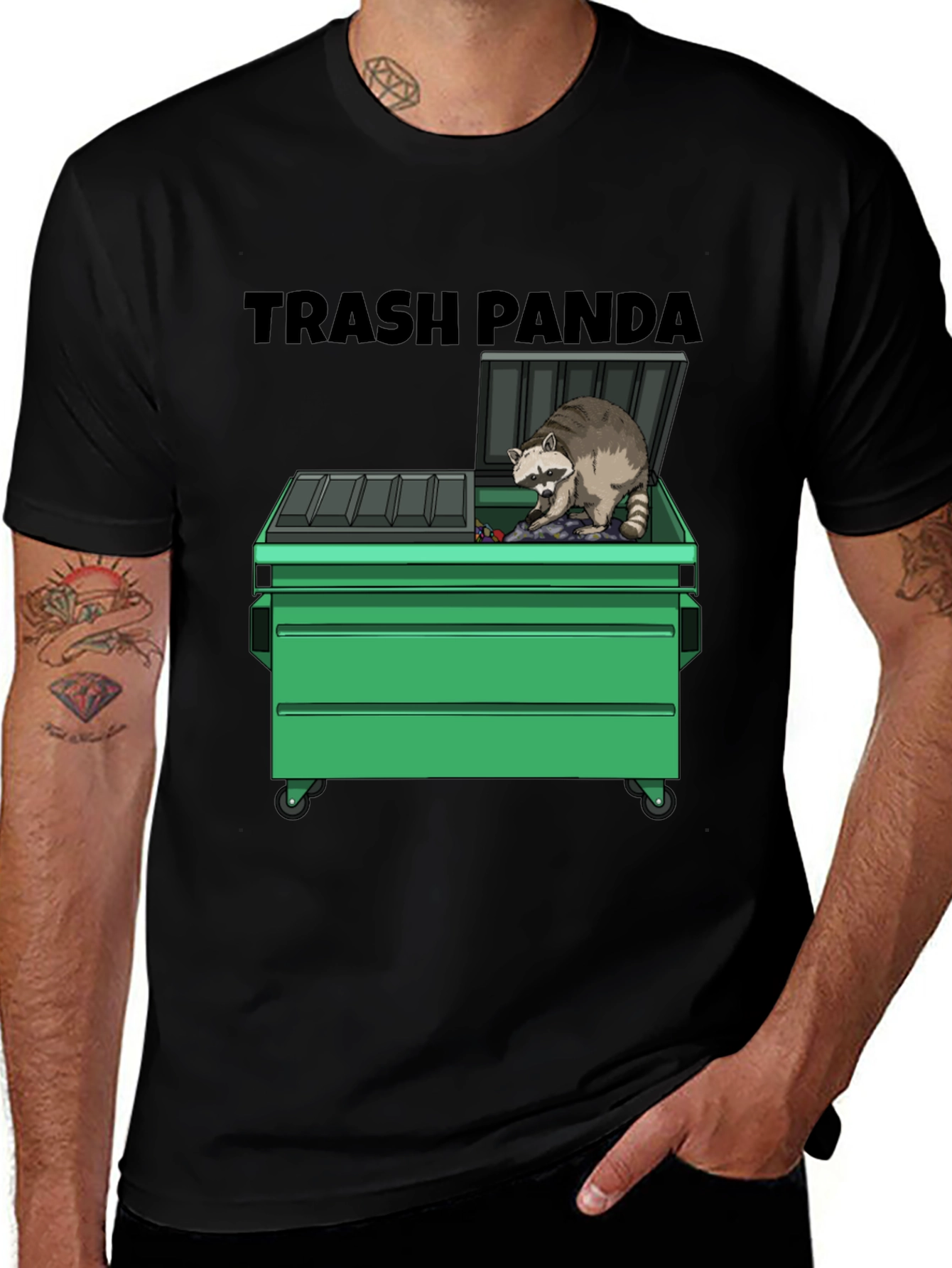 Variant 3 of Trash Panda Graphic T-Shirt - Funny Raccoon Tee