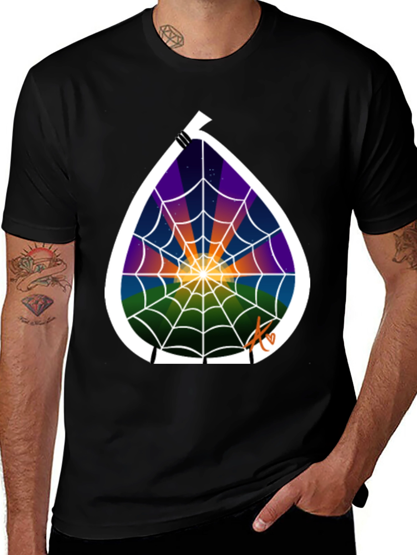 Variant 24 of Abstract Spiderweb Graphic T-Shirt