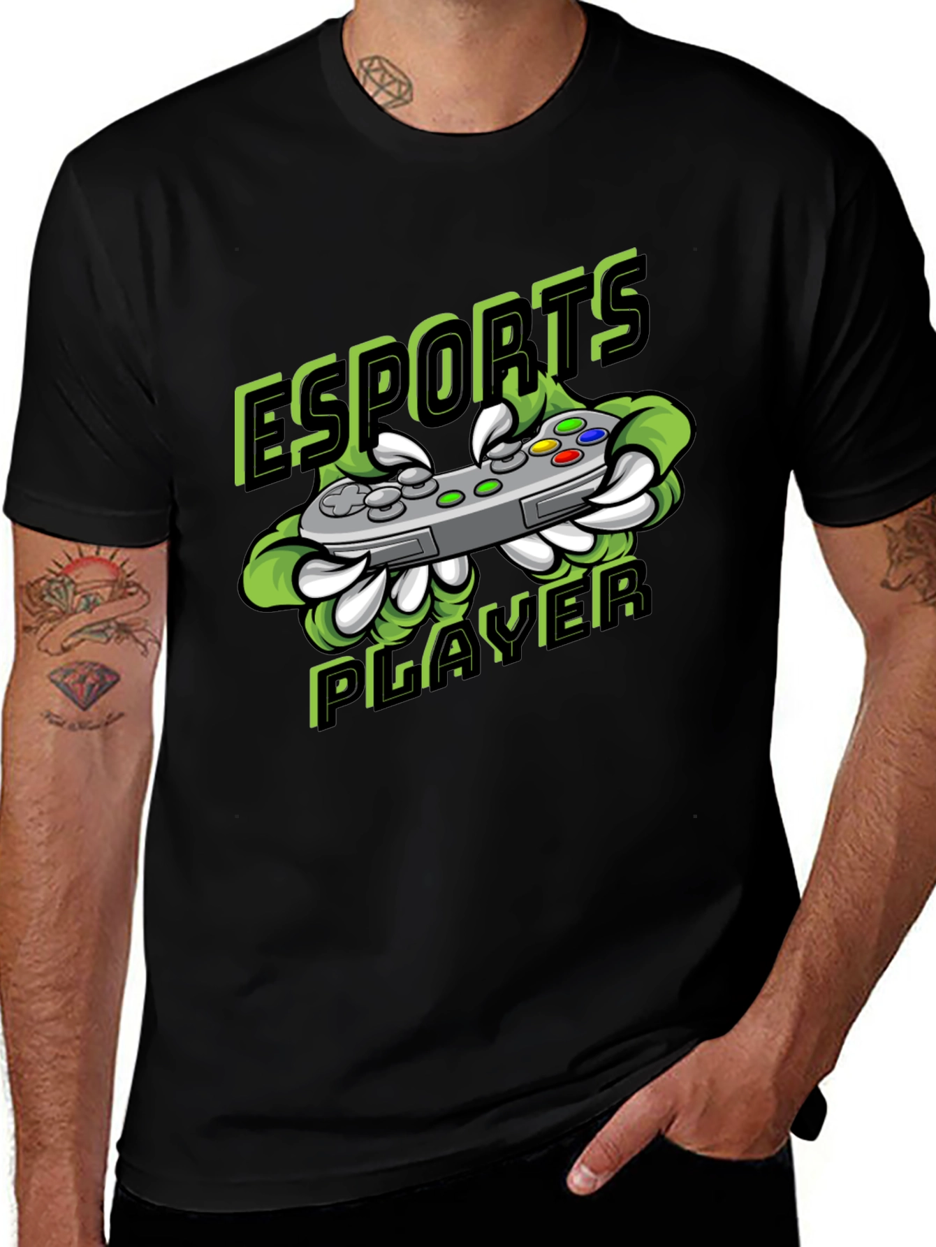 Variant 4 of Esports Player Gaming T-Shirt