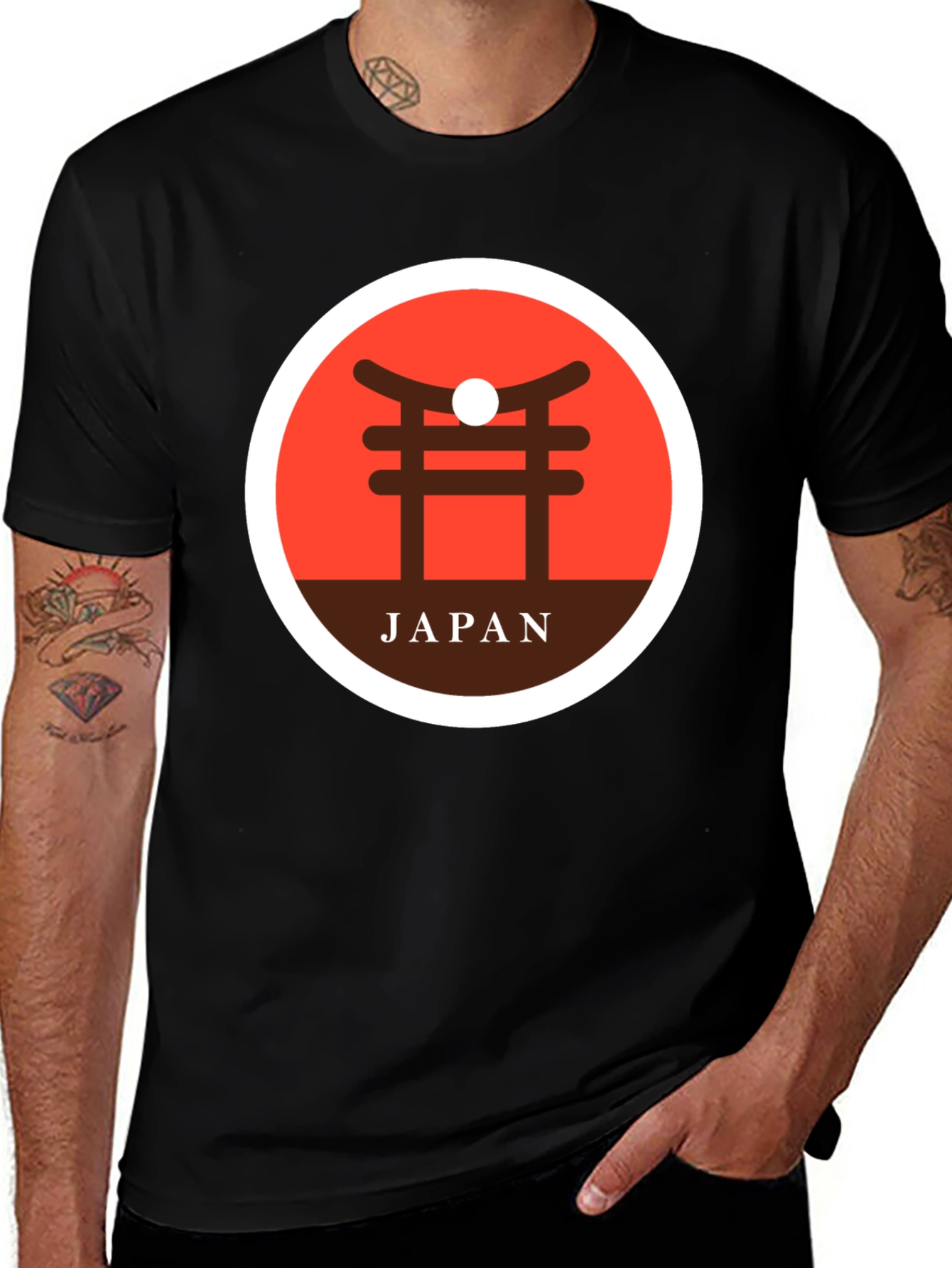 Japan Graphic T-Shirt - Torii Gate Design