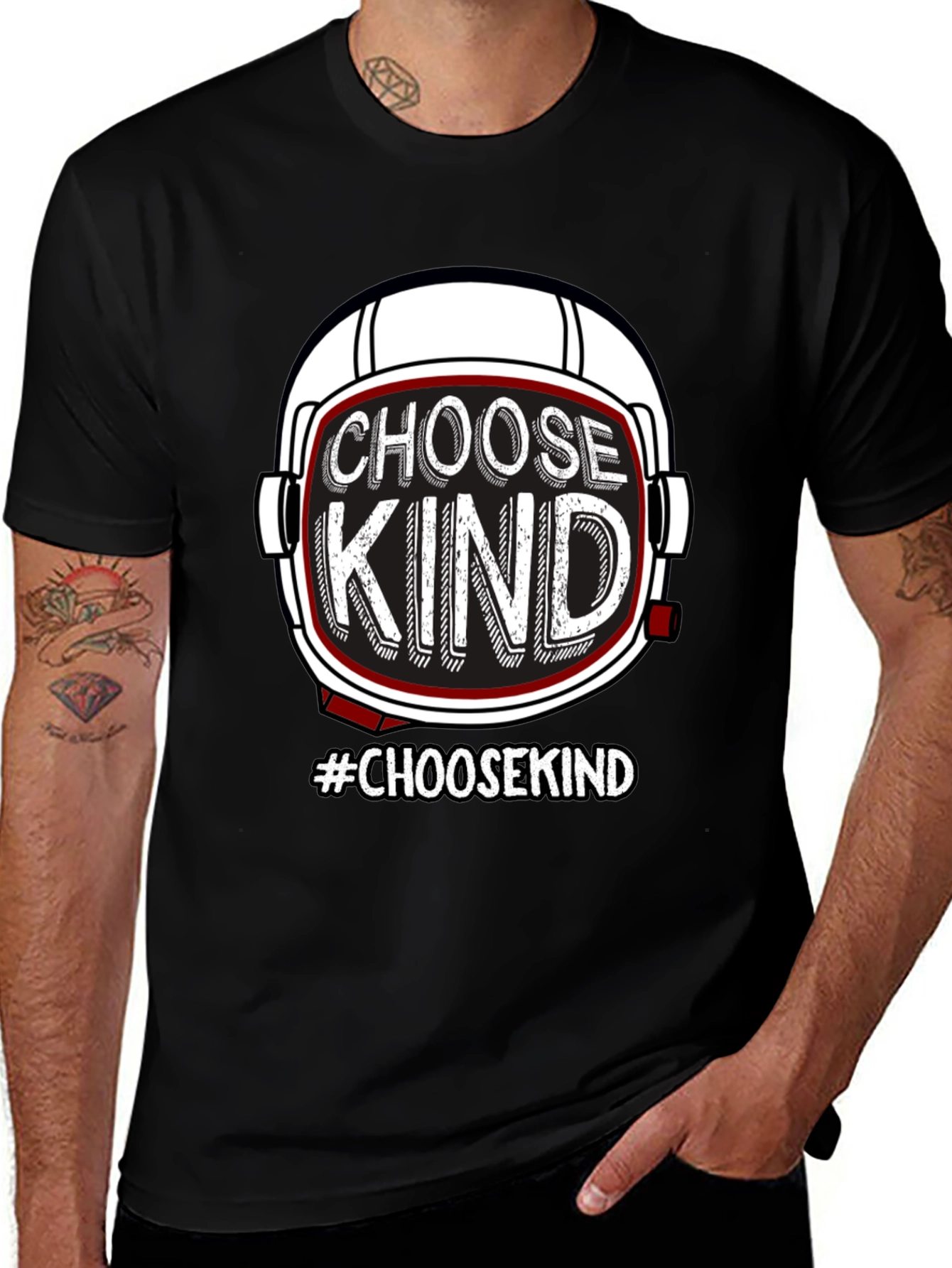 Choose Kind Helmet Graphic Tee - Unisex