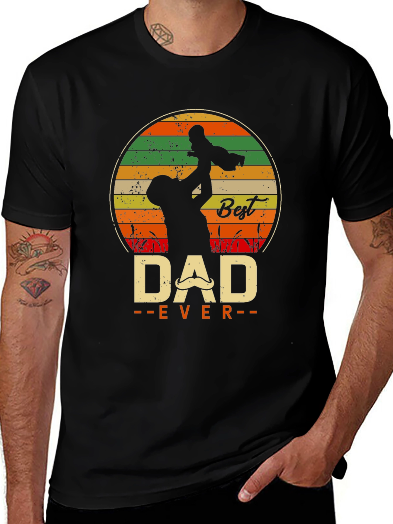 Variant 11 of Best Dad Ever Graphic Tee - Father's Day Gift