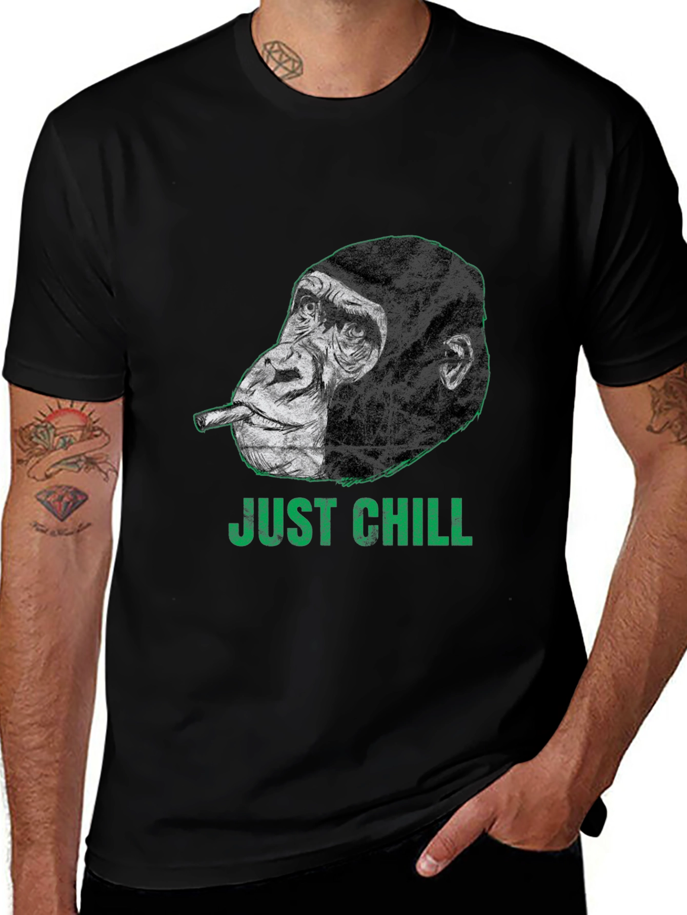 Variant 10 of Just Chill Gorilla Graphic Tee