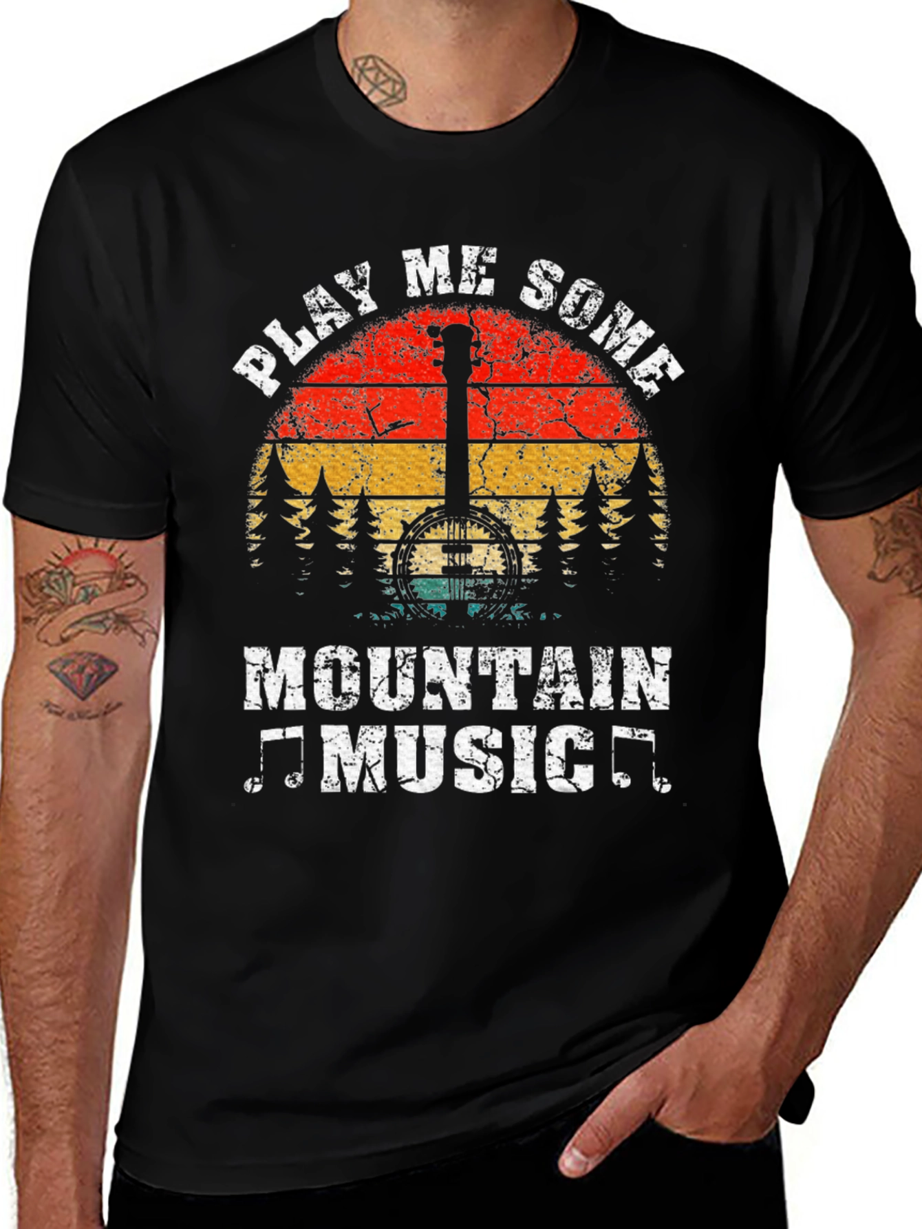Variant 3 of Play Me Some Mountain Music Graphic Tee