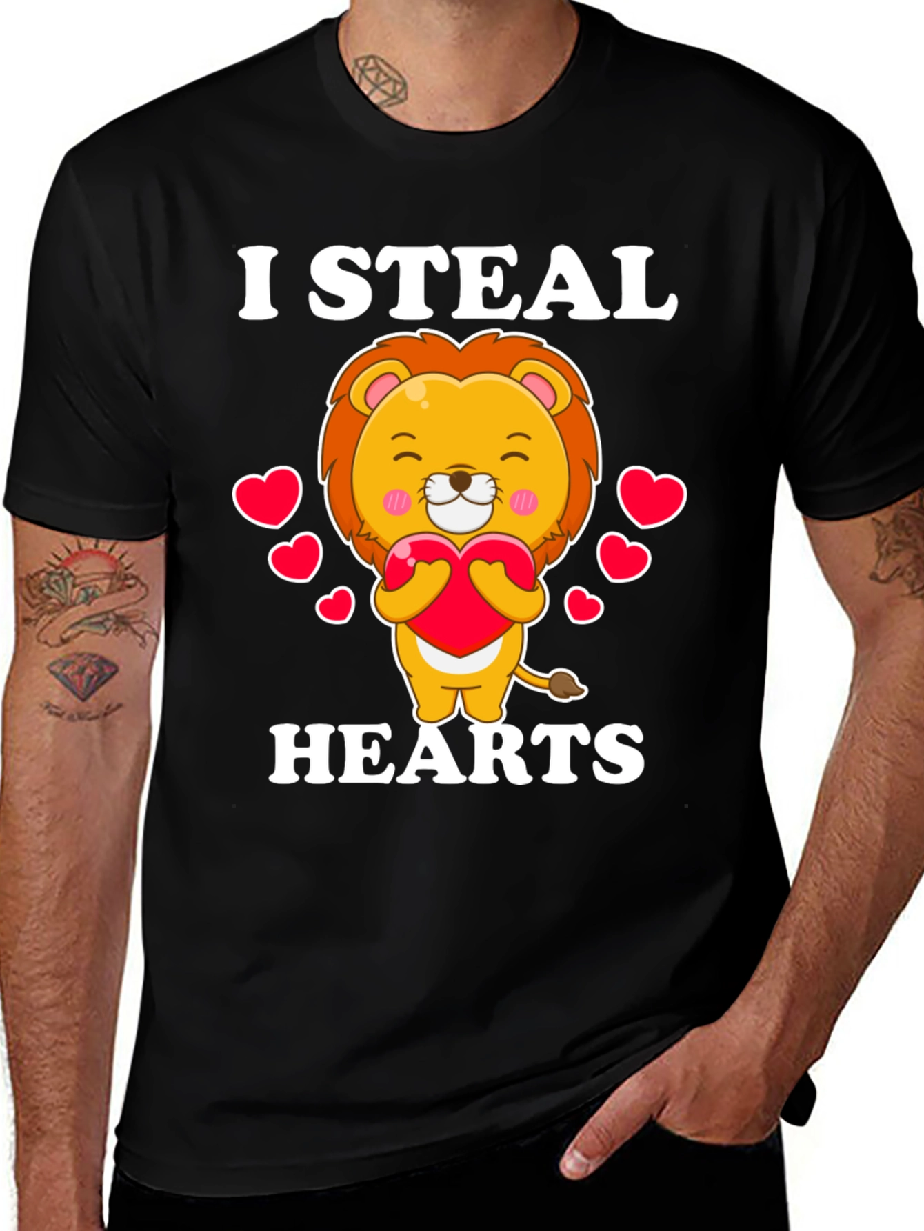 Variant 23 of I Steal Hearts Lion T-Shirt
