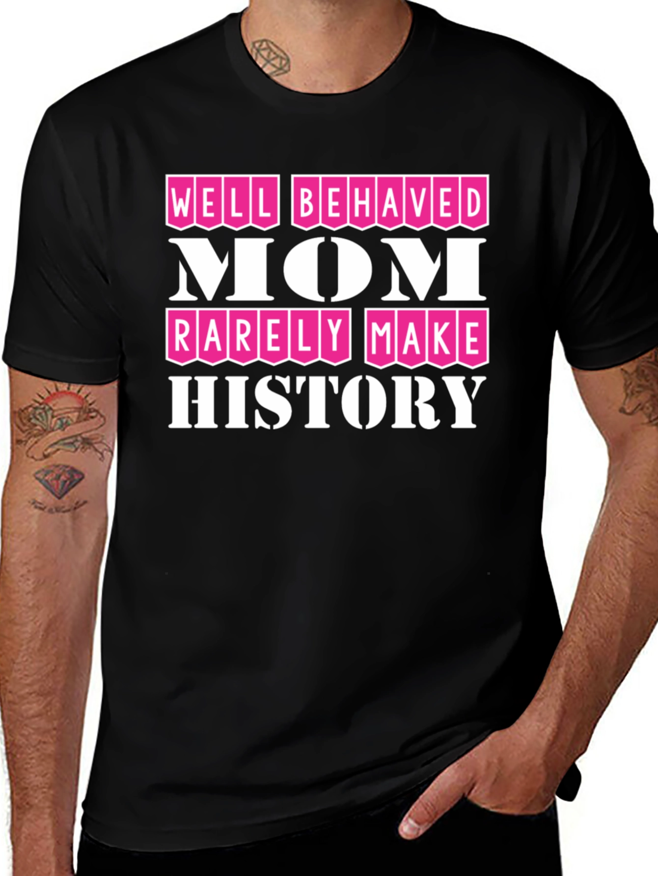 Variant 9 of Well Behaved Mom Tee - History Maker