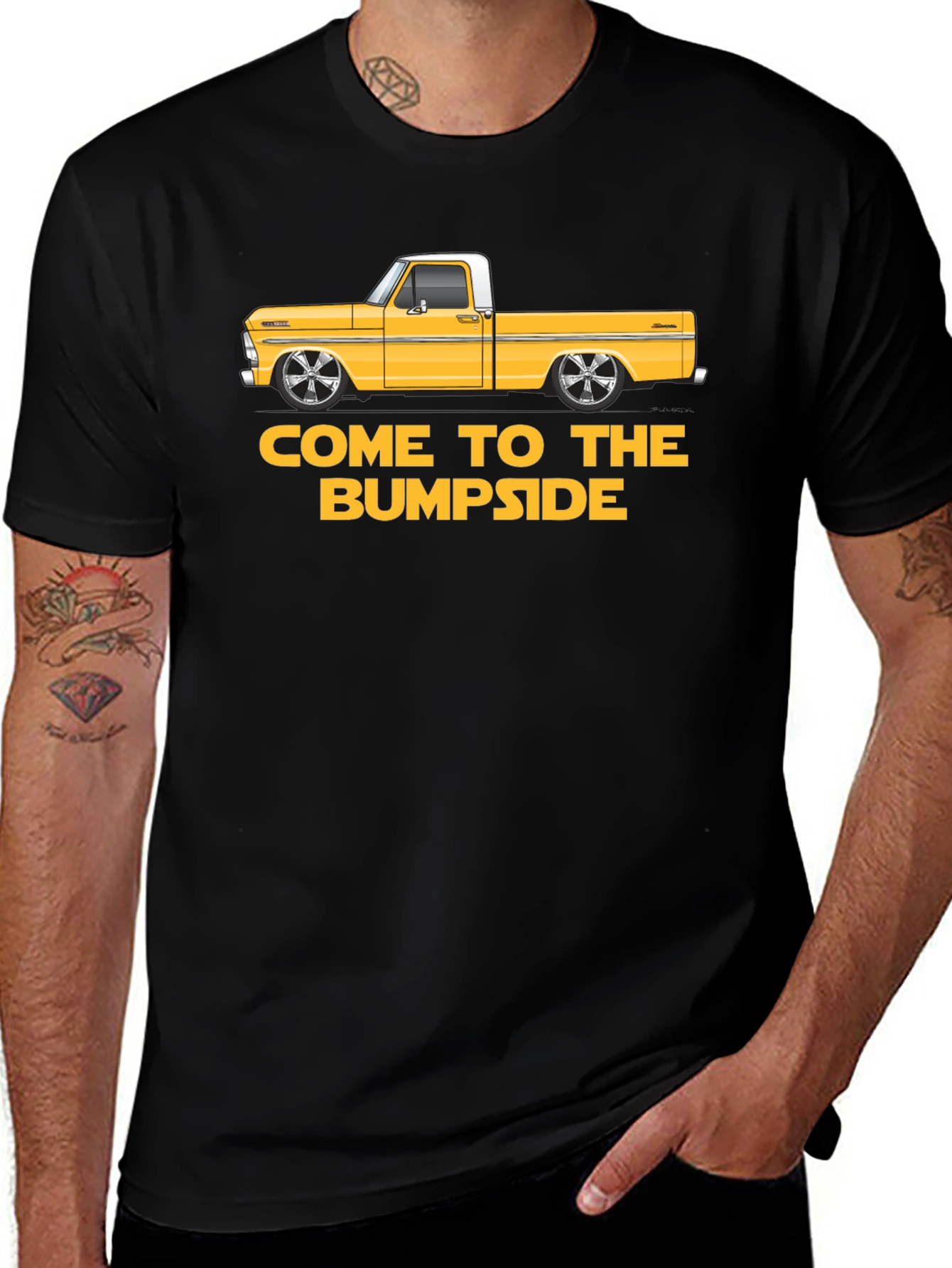 Variant 20 of Come To The Bumpside T-Shirt - Classic Truck Tee