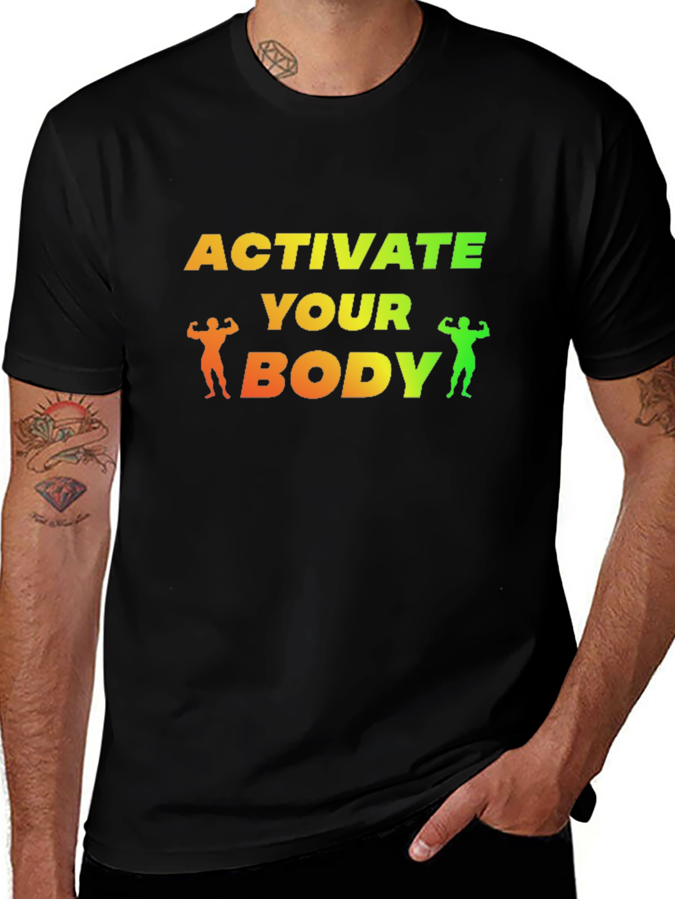 Variant 23 of Activate Your Body Fitness Graphic Tee
