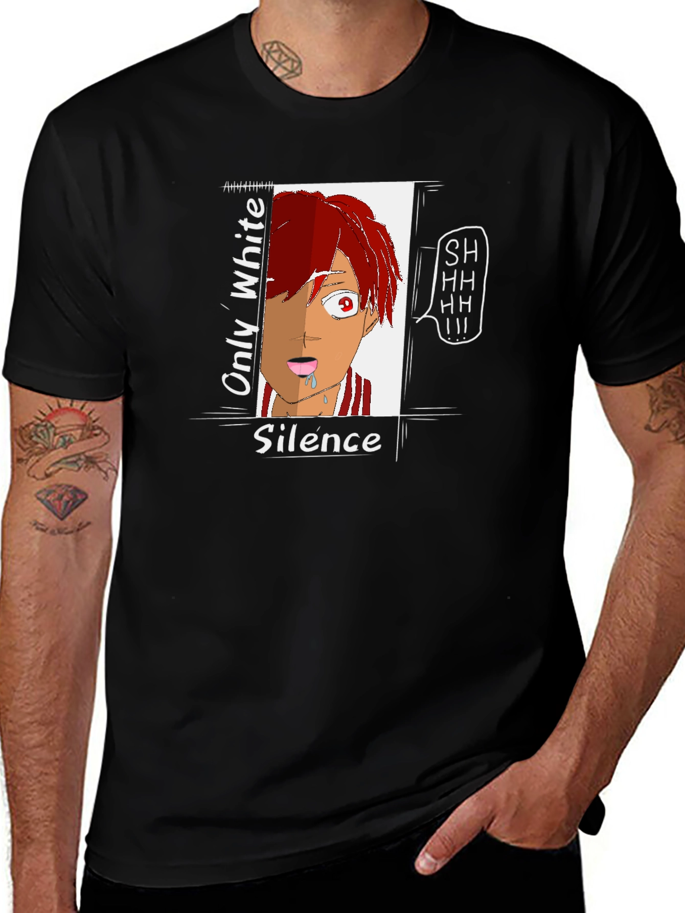 Variant 20 of Only White Silence Graphic T-Shirt