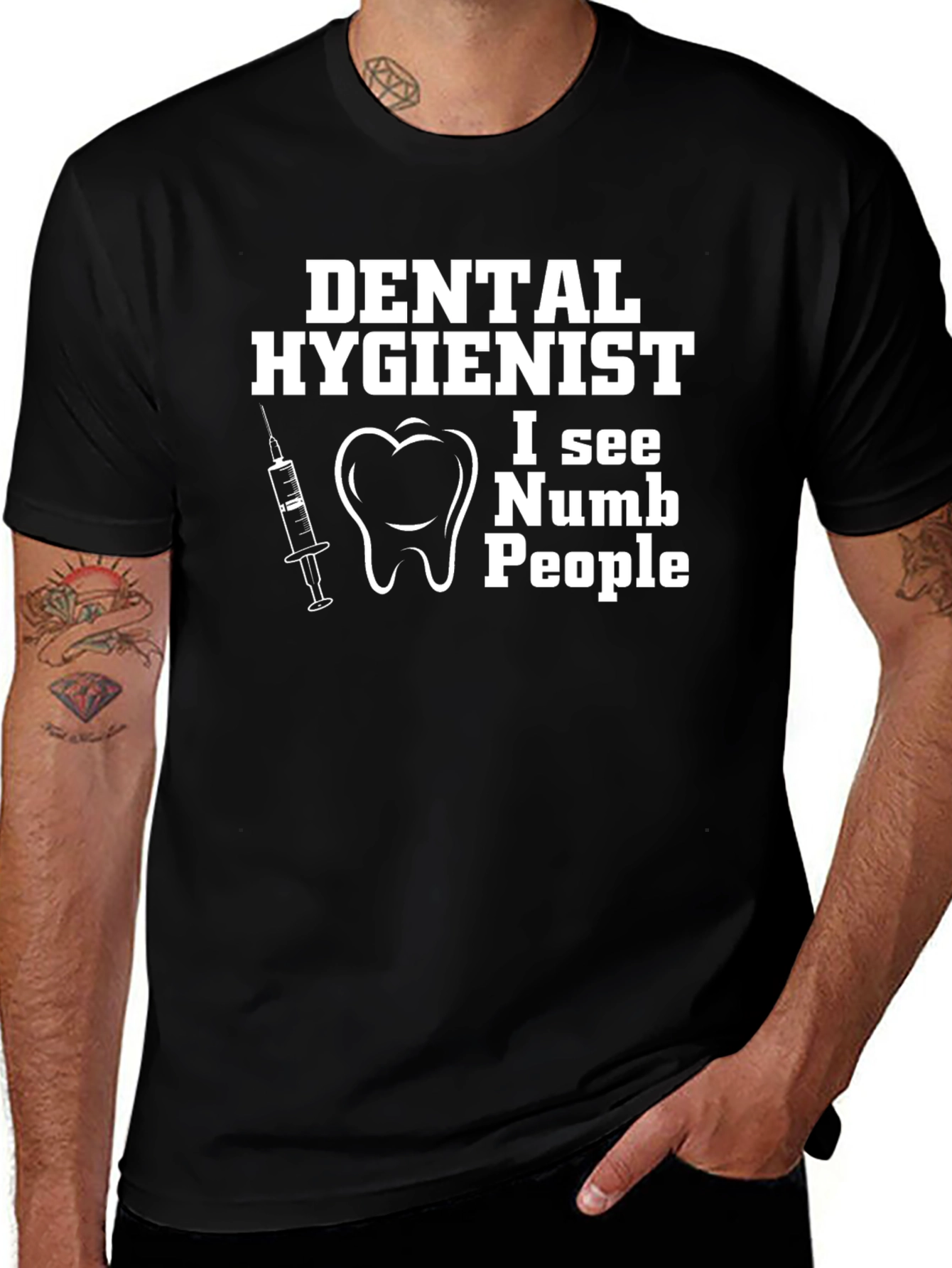 Variant 22 of Dental Hygienist T-Shirt - I See Numb People