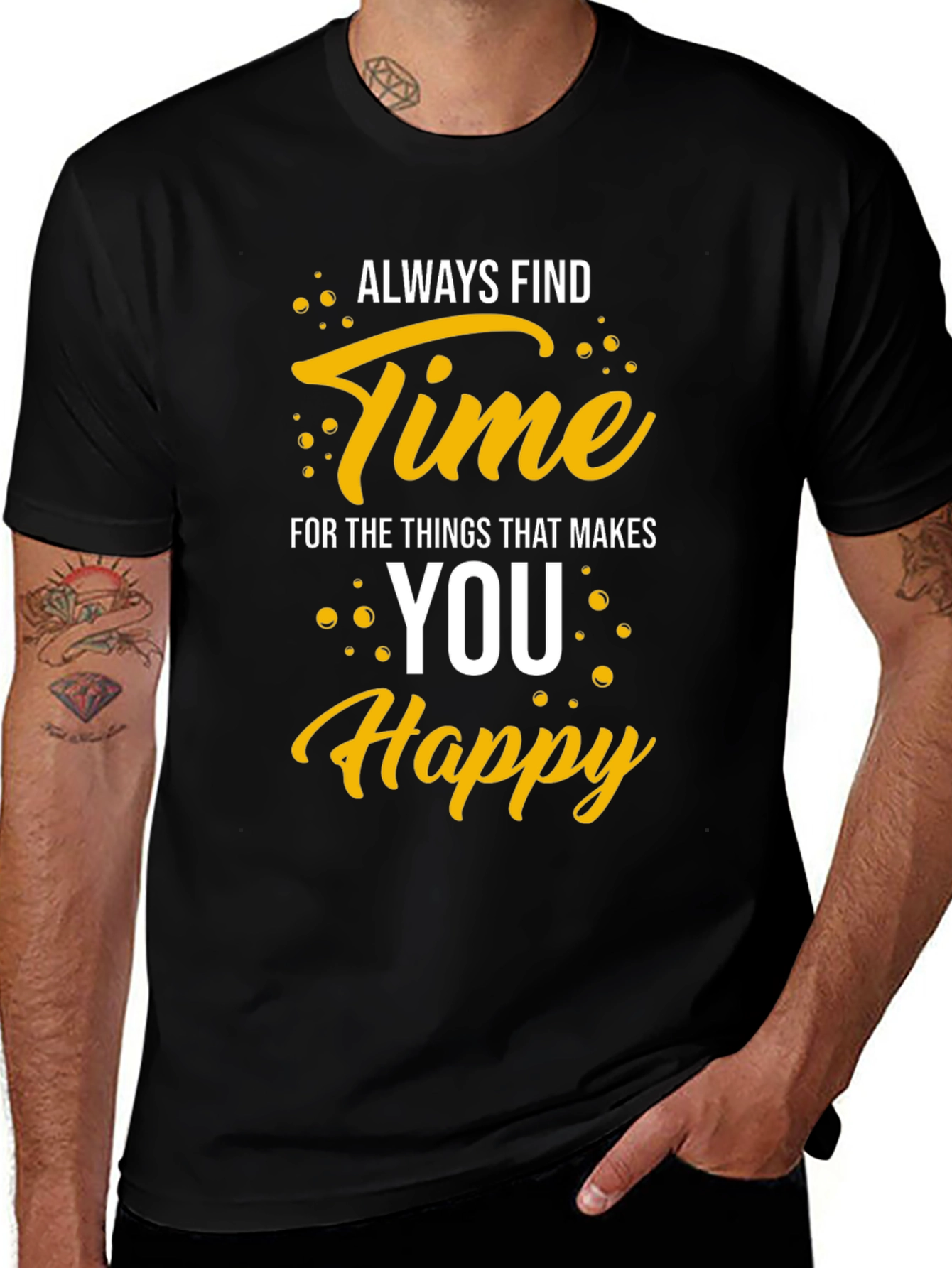 Variant 6 of Always Find Time T-Shirt - Inspirational Graphic Tee