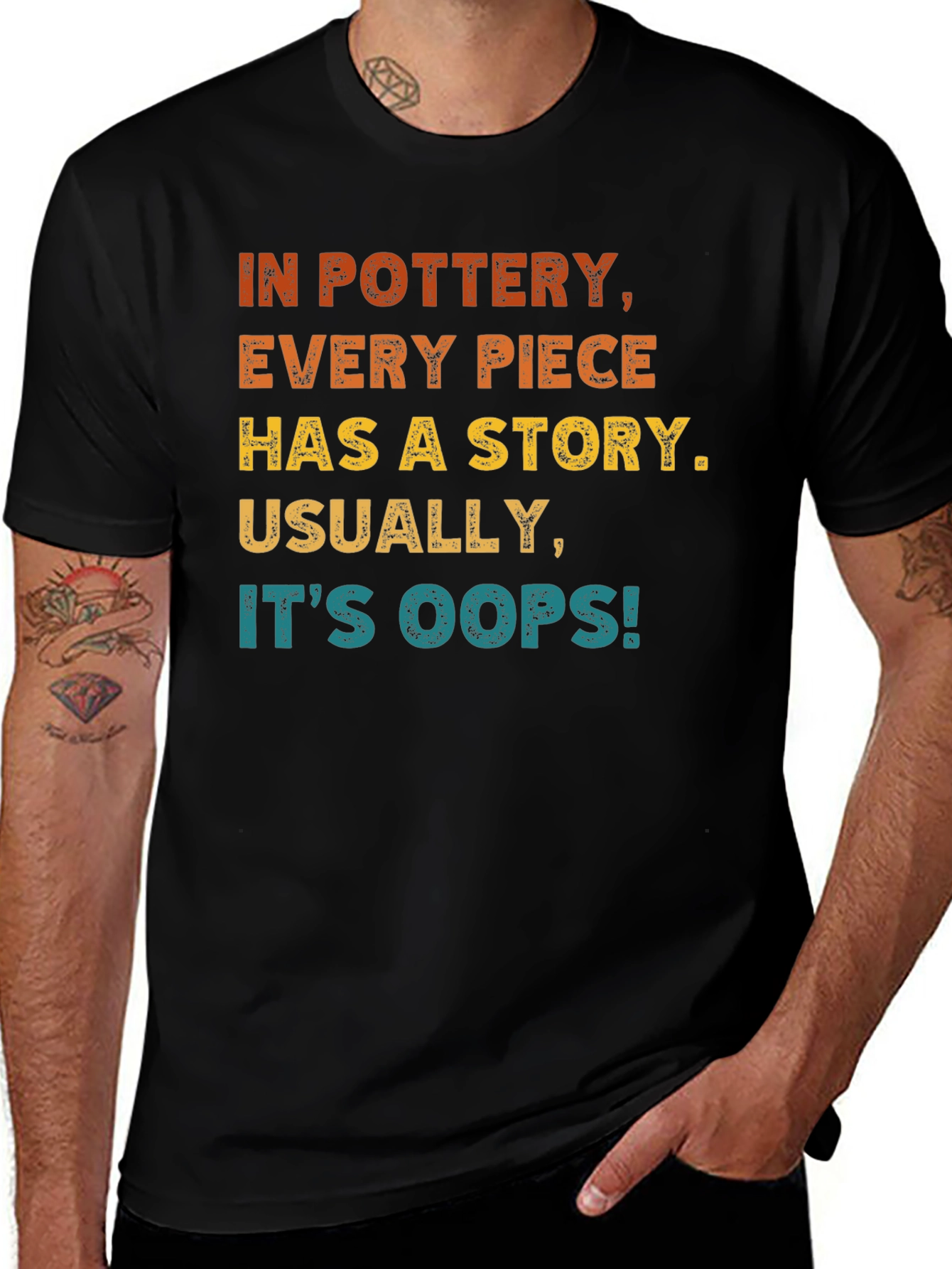 Variant 7 of Pottery Story T-Shirt - Oops Humor