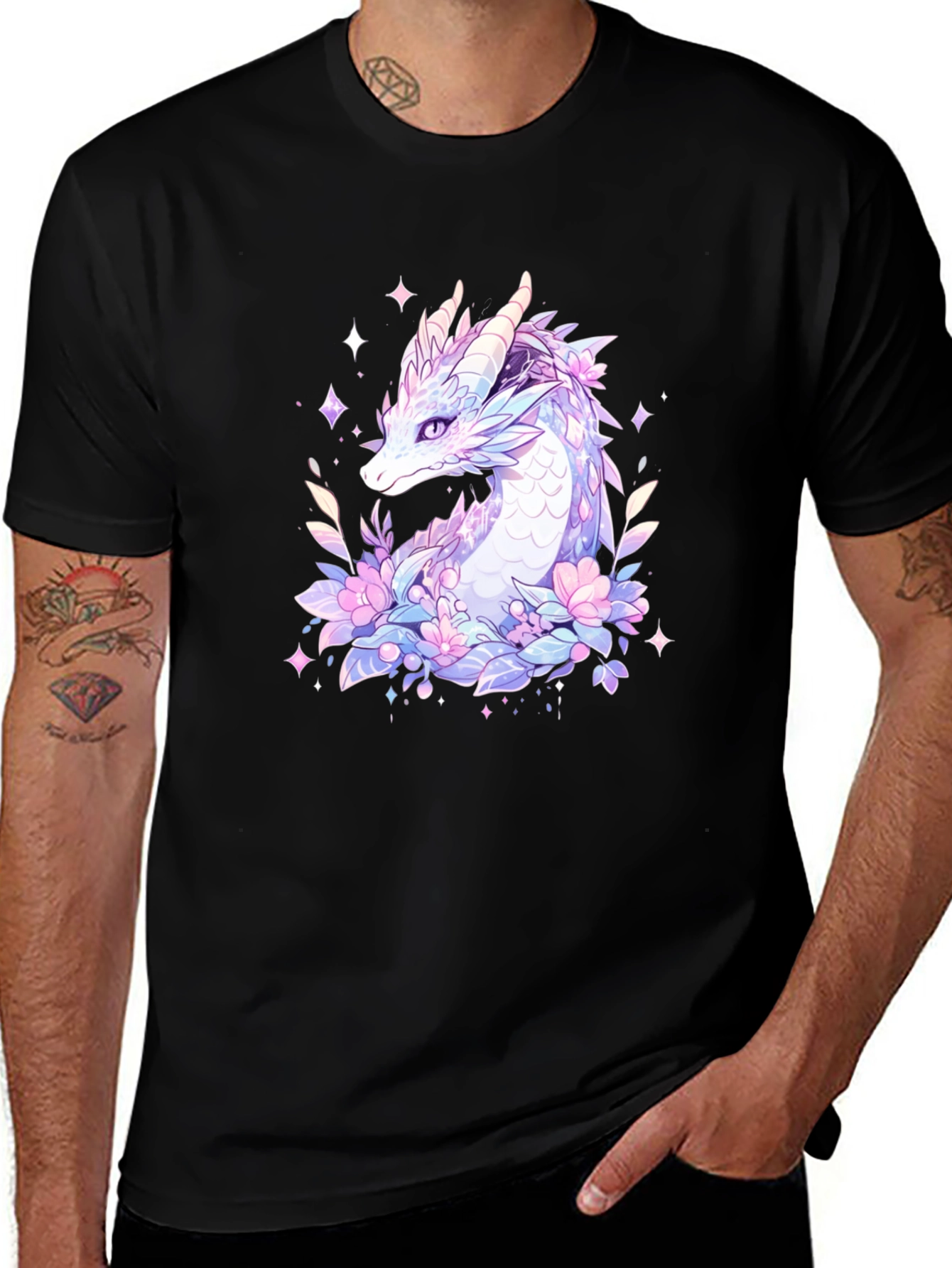 Variant 20 of Mystical Dragon Graphic Tee - Fantasy T-Shirt