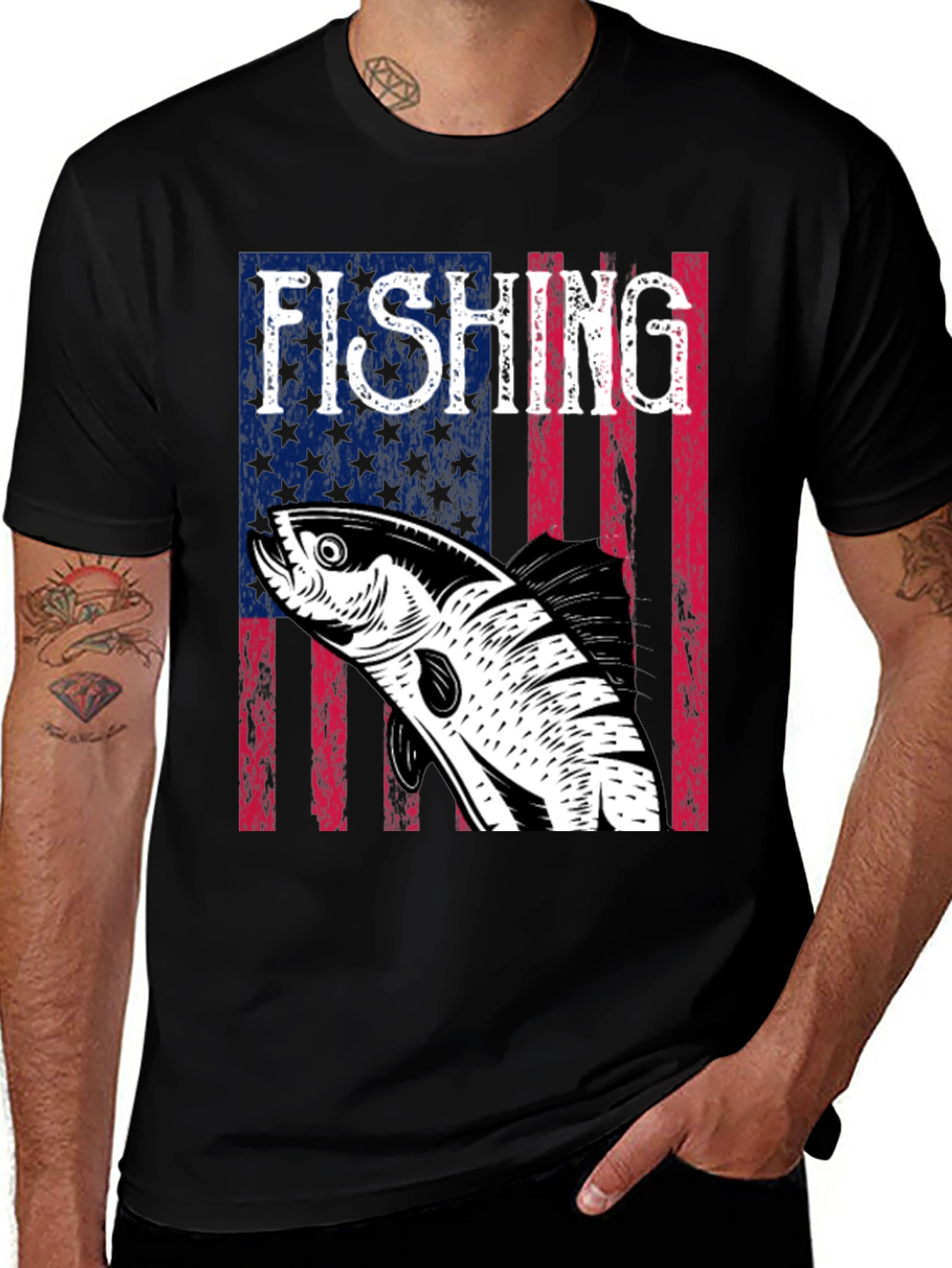 Variant 21 of American Fishing T-Shirt