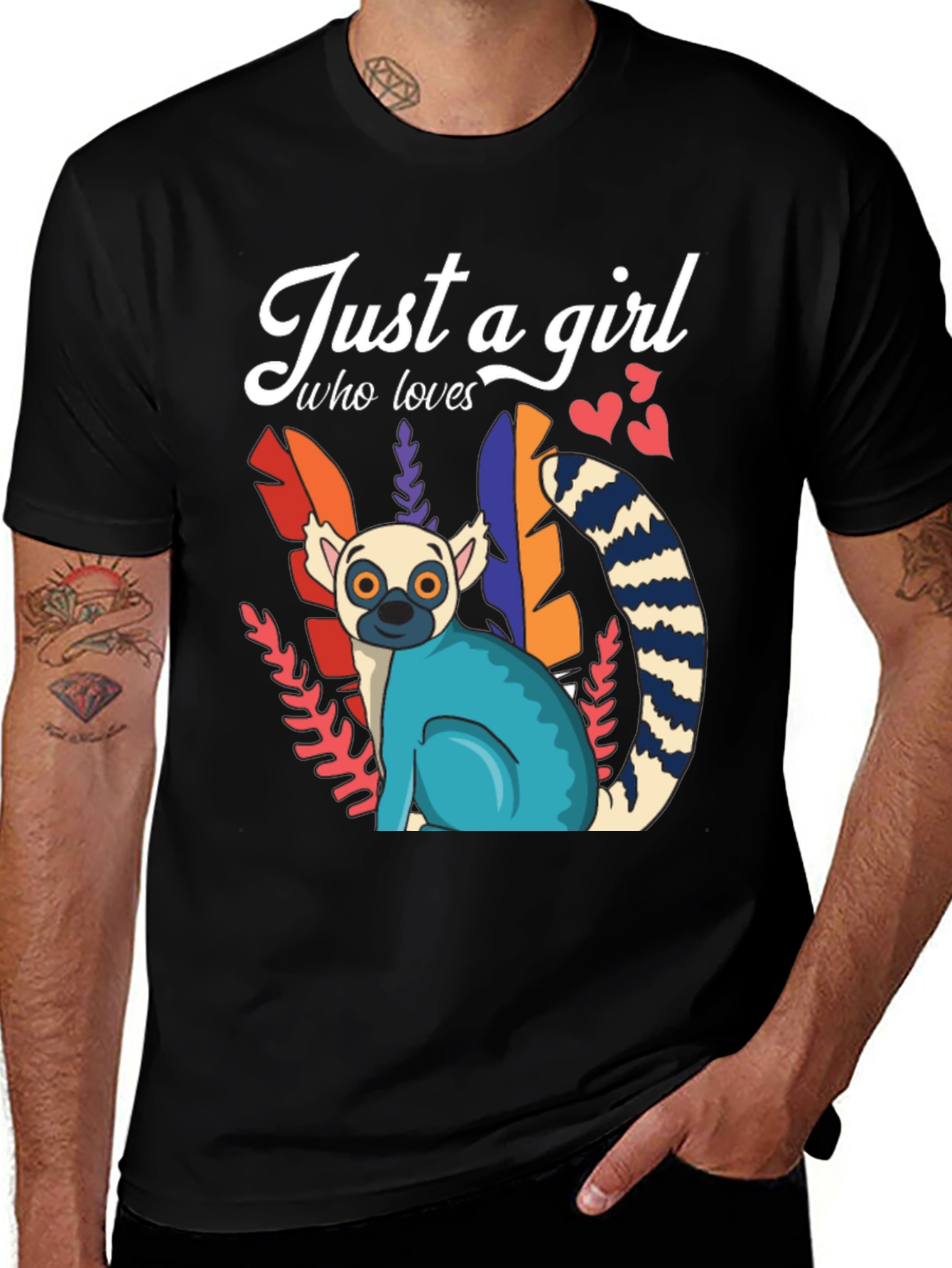 Variant 25 of Just a Girl Who Loves Lemurs T-Shirt