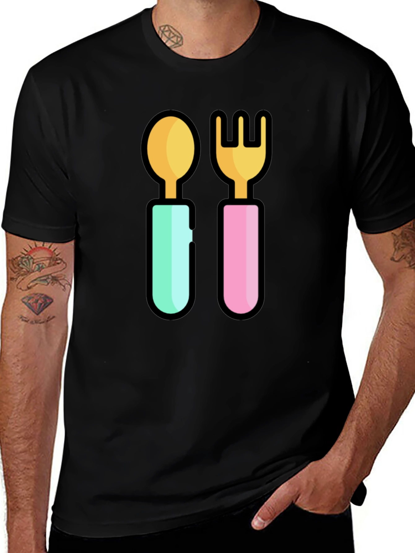 Variant 4 of Cute Spoon & Fork Graphic Tee