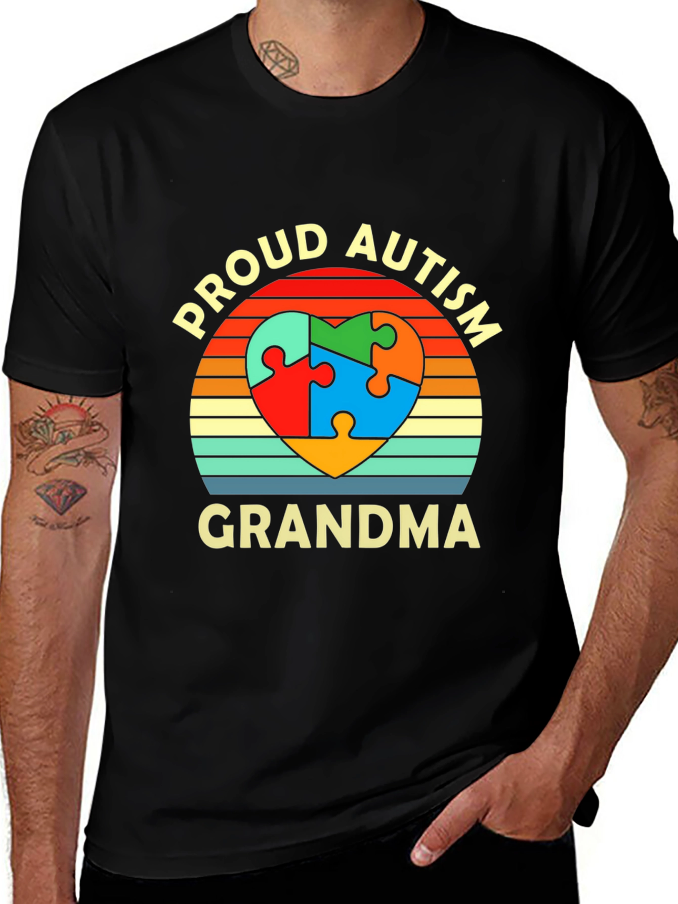 Variant 29 of Proud Autism Grandma T-Shirt