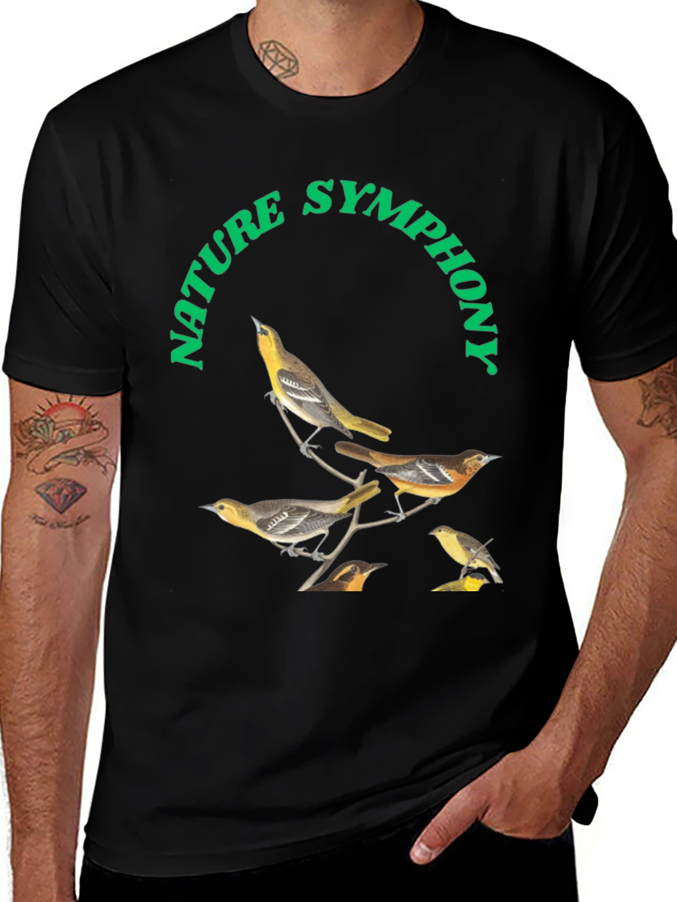 Variant 18 of Nature Symphony Bird T-Shirt