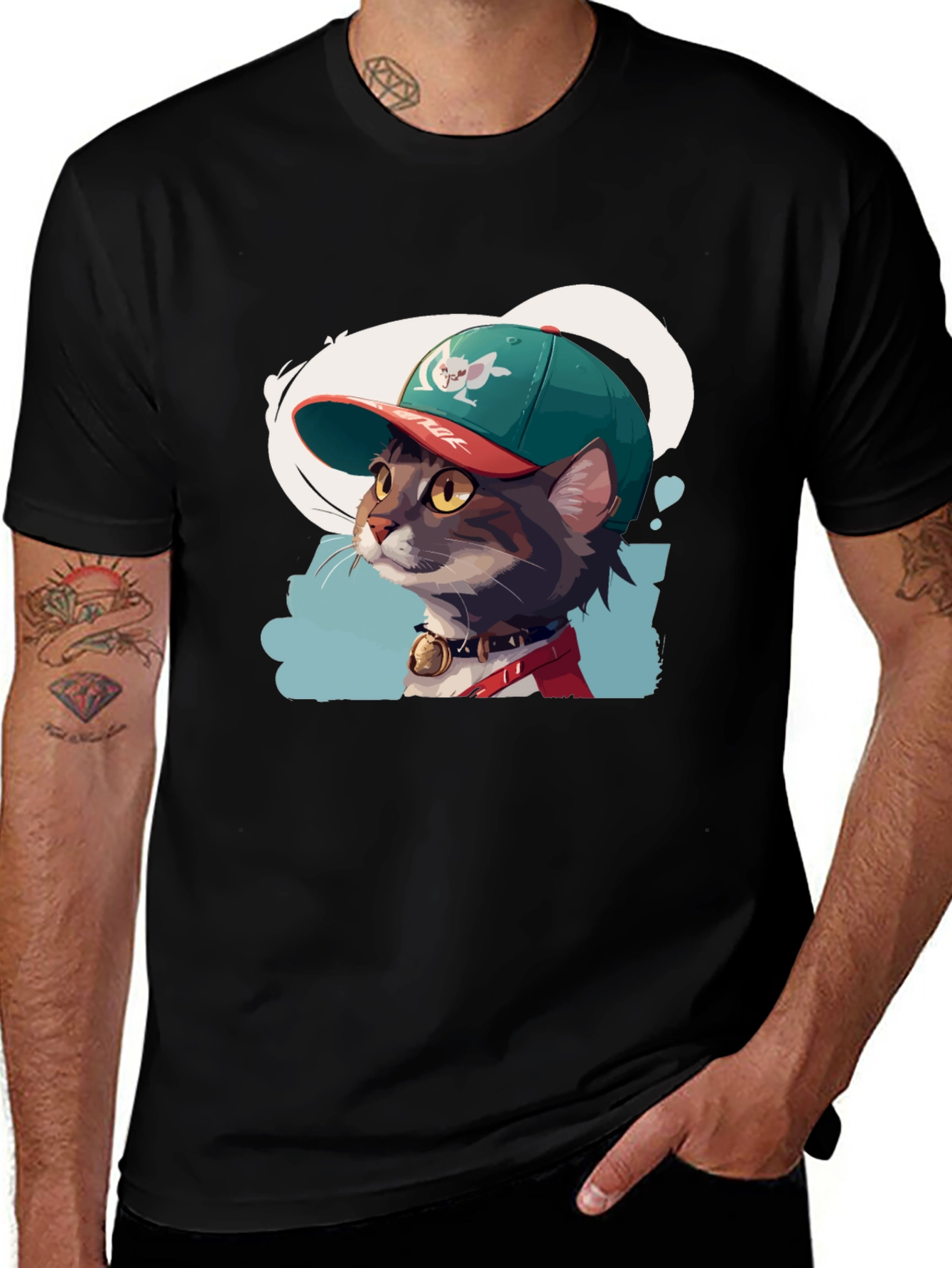 Variant 14 of Cool Cat Tee: Fun Graphic T-Shirt for Cat Lovers