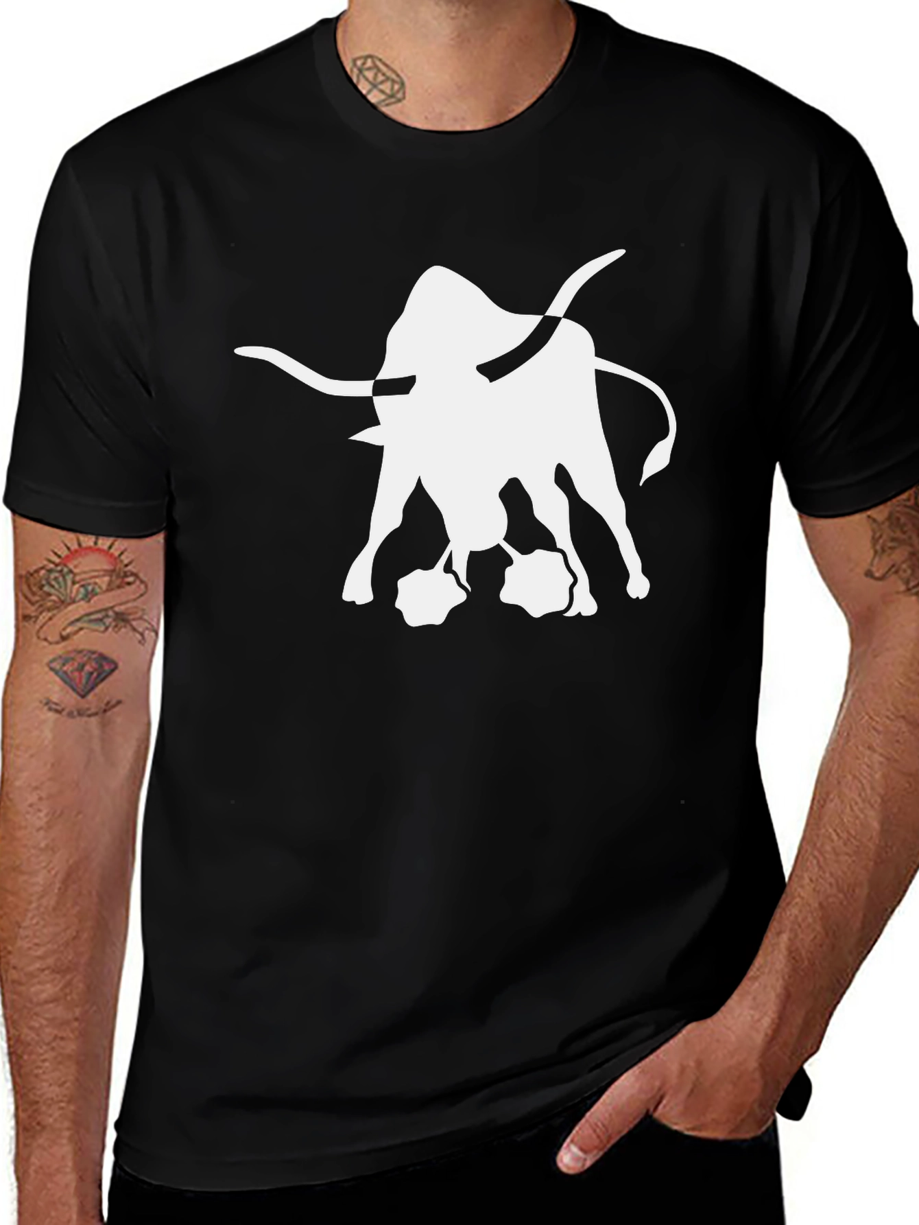 Variant 18 of Black Bull Graphic Tee - Bold Statement T-Shirt