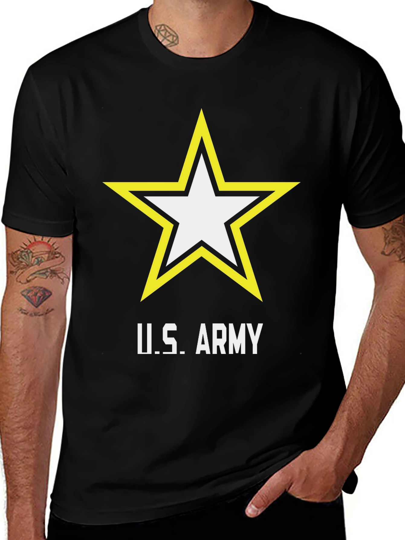 U.S. Army Star T-Shirt - Black