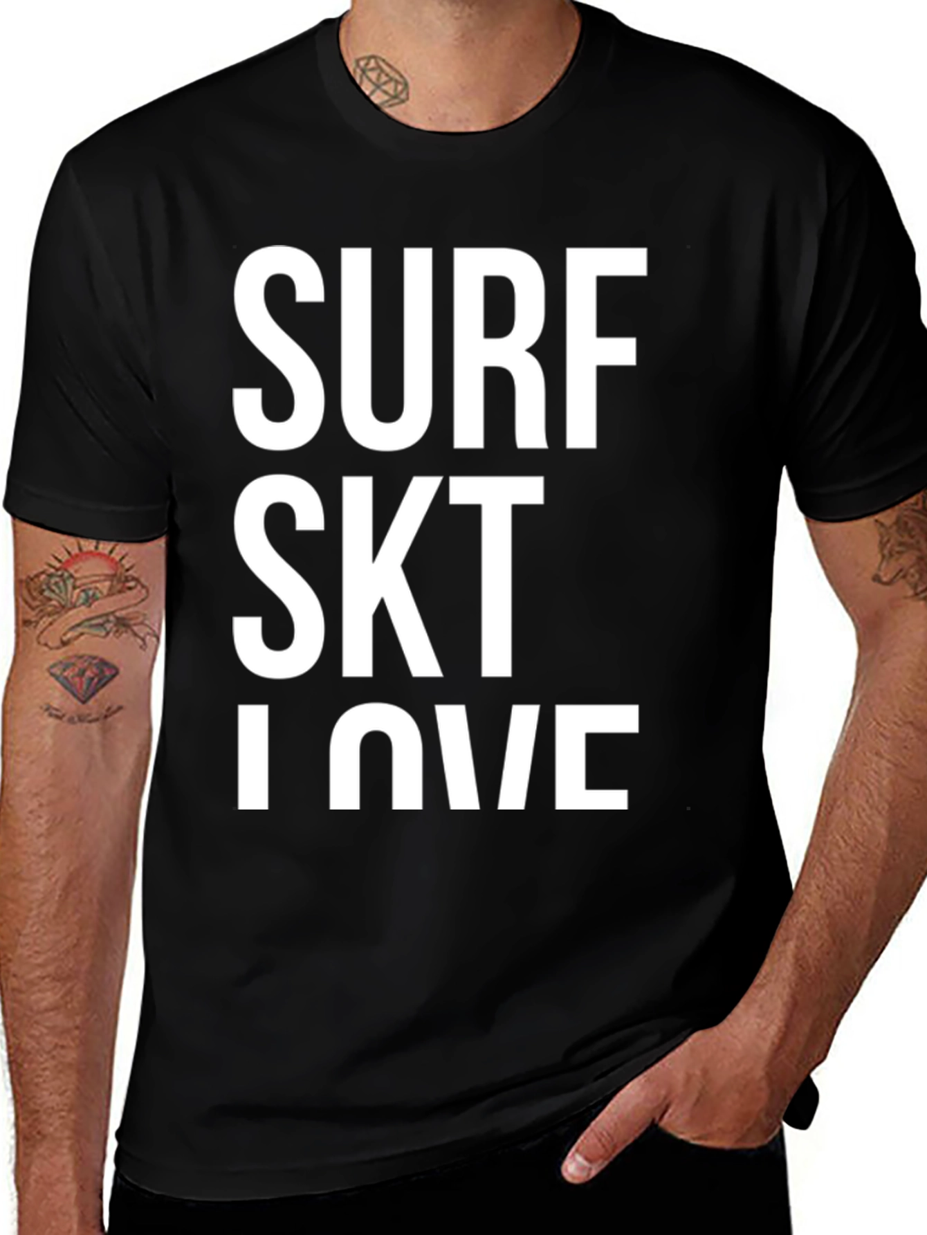 Variant 24 of Surf Skt I Love Graphic Tee