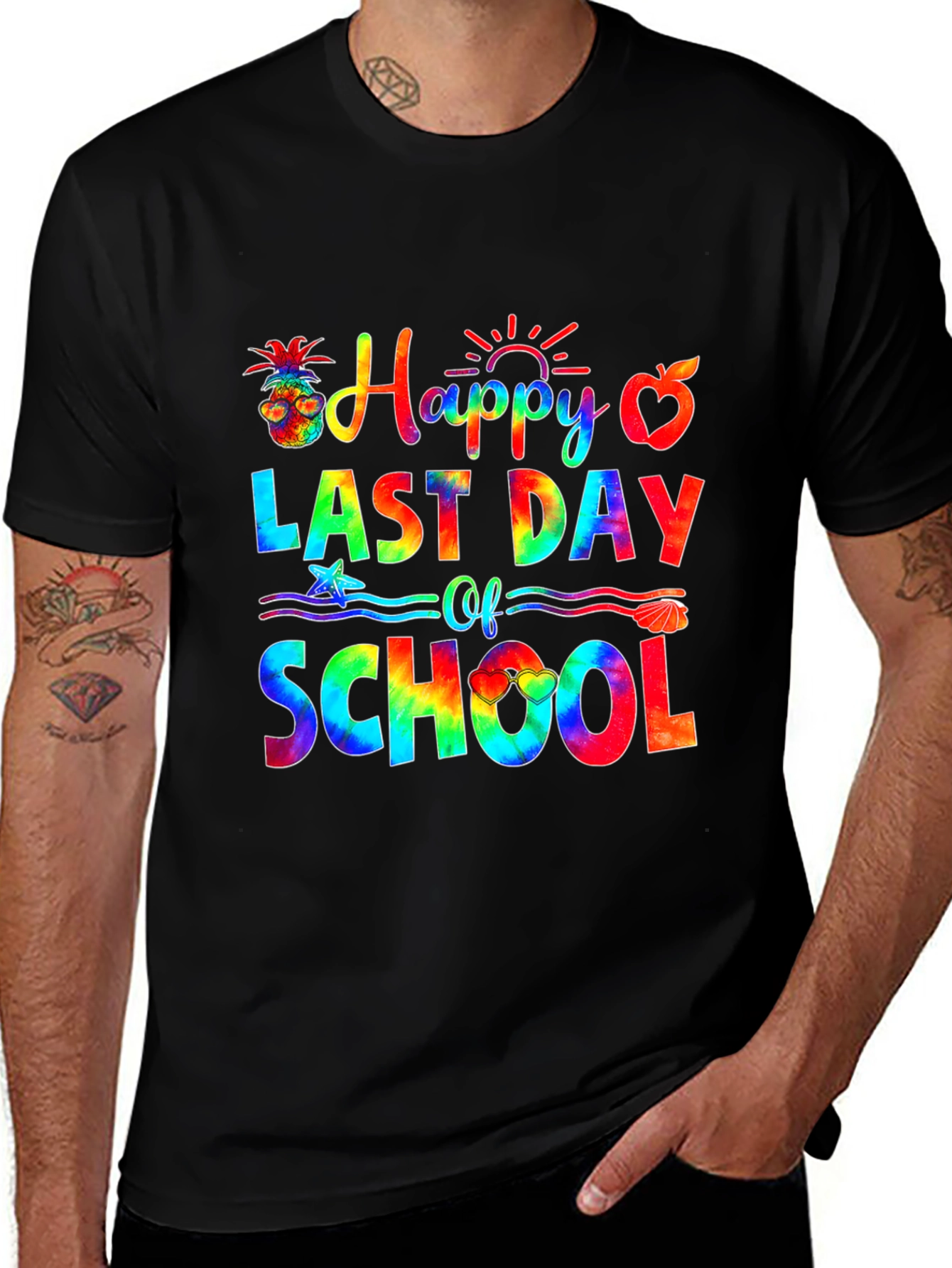 Happy Last Day of School Tie-Dye Graphic Tee