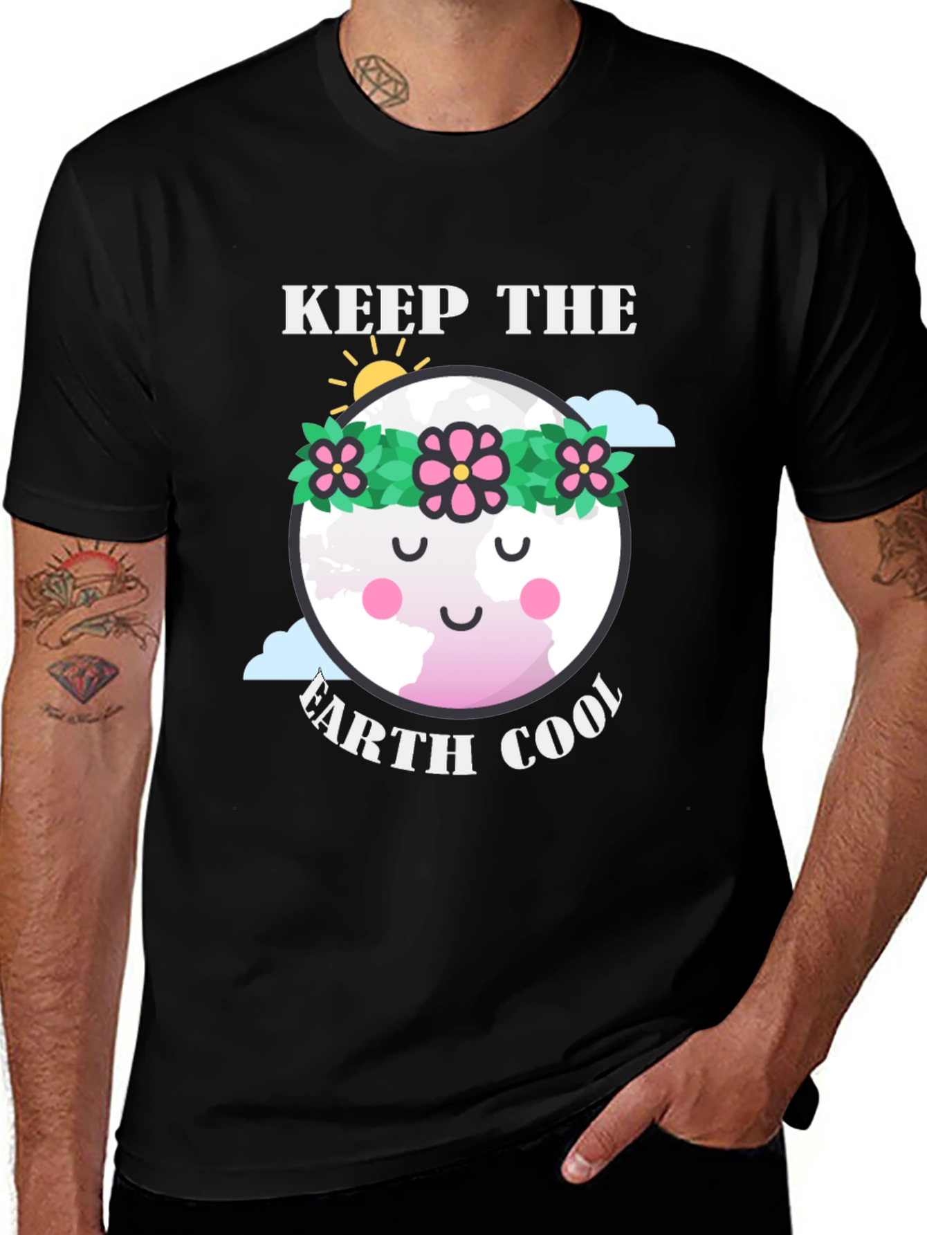 Variant 13 of Keep the Earth Cool Graphic Tee