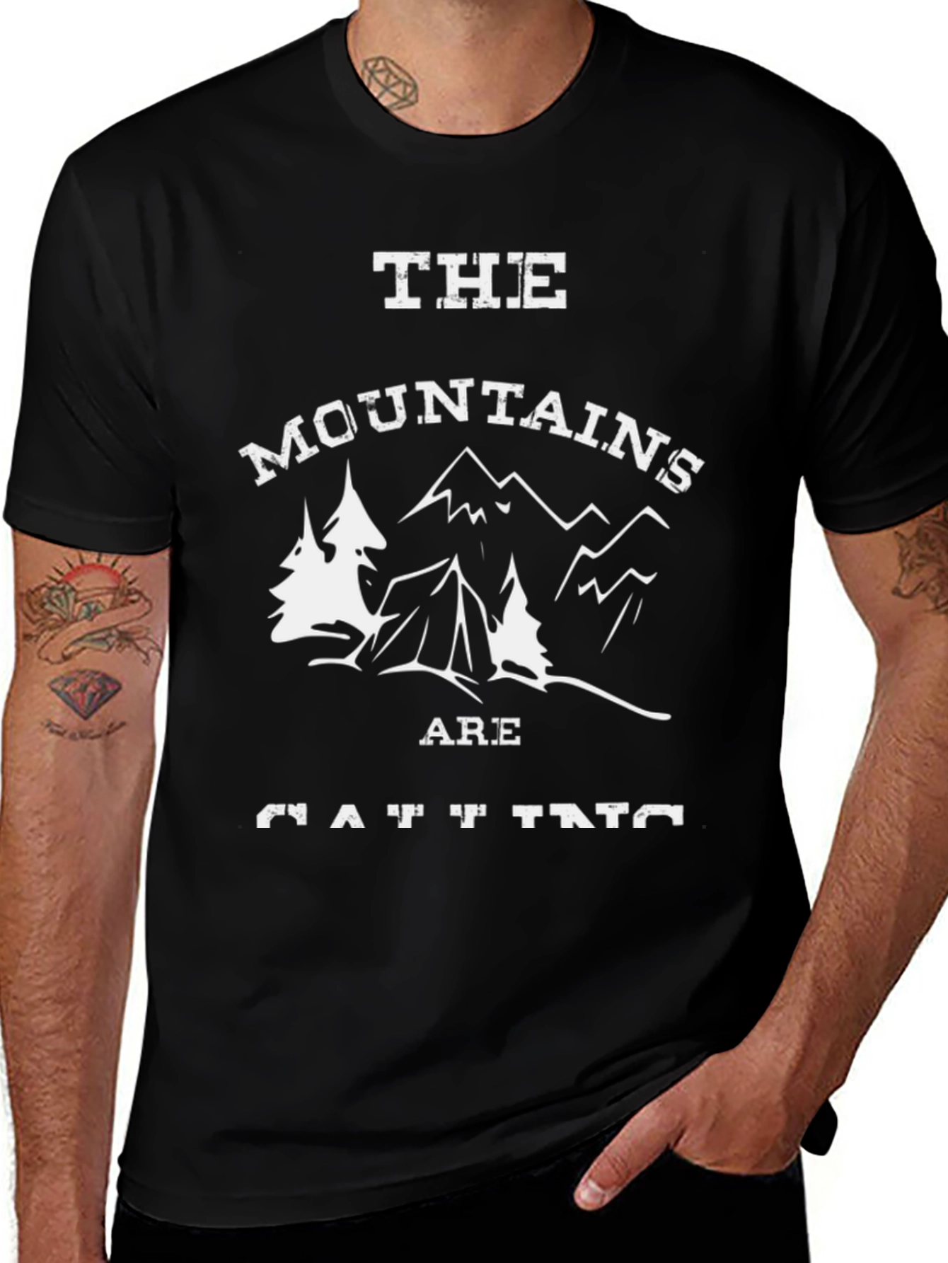 Variant 9 of Mountains Are Calling T-Shirt - Adventure Tee