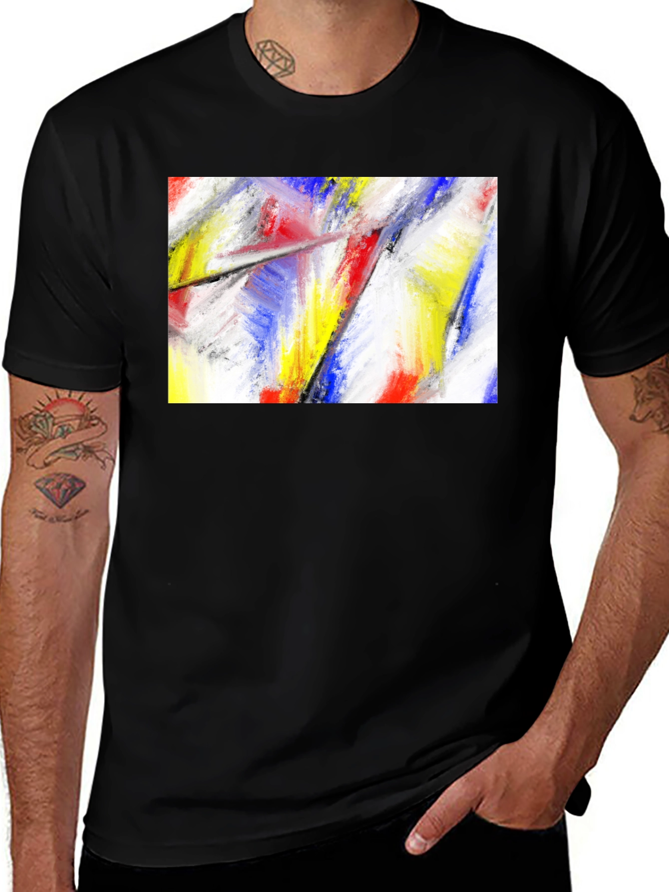 Variant 18 of Abstract Art Graphic Tee - Modern Style Shirt