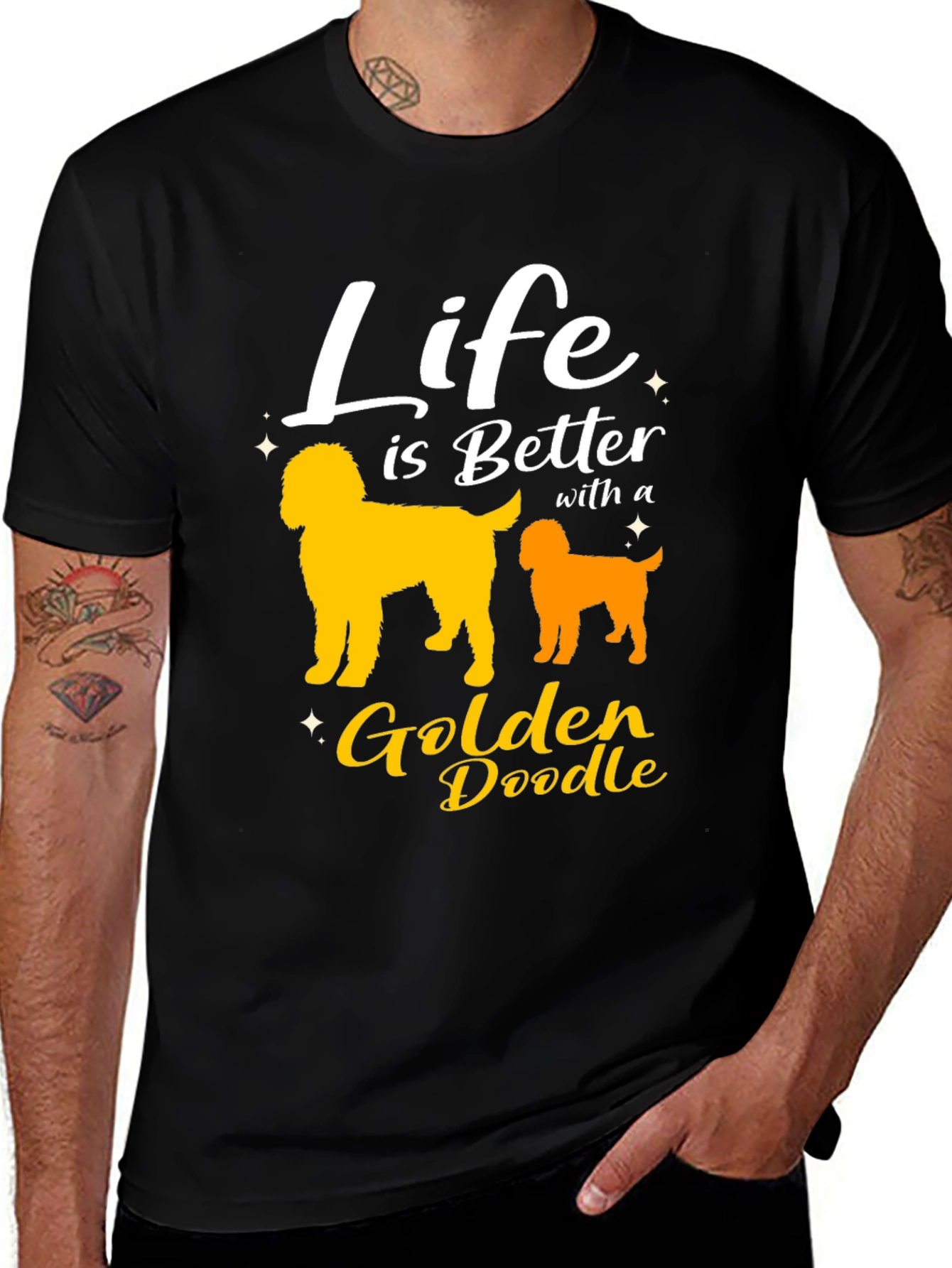 Variant 7 of Life is Better with a Golden Doodle T-Shirt