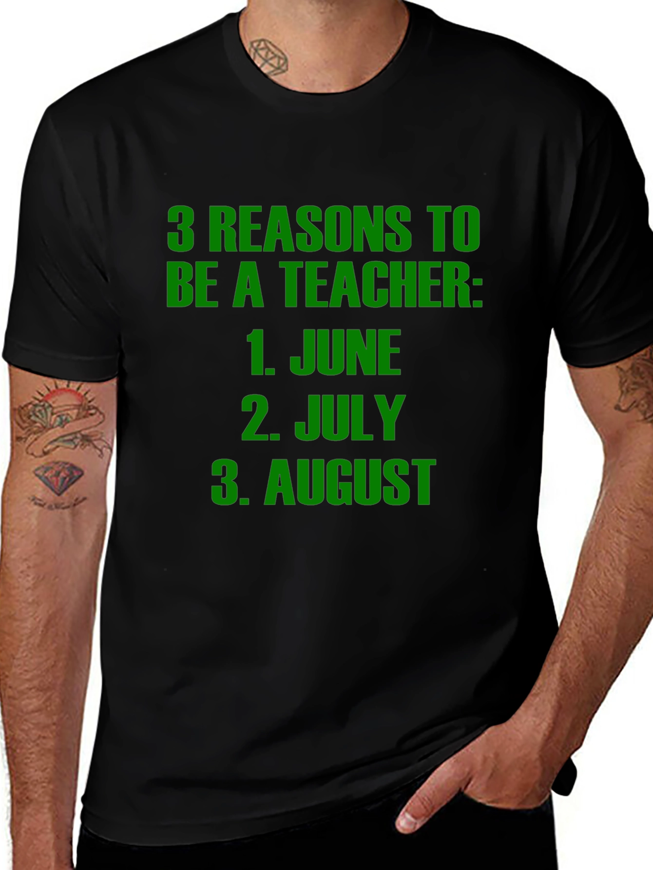 Variant 23 of Teacher Summer Vacation T-Shirt - June July August