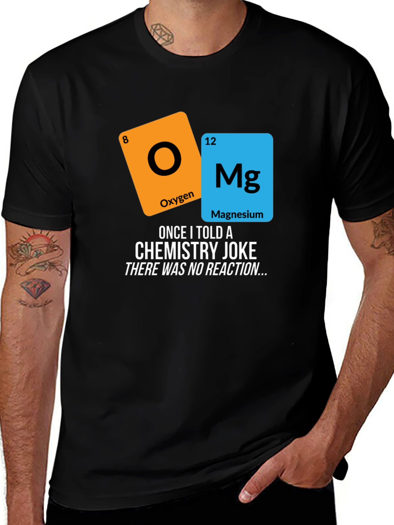 Funny Chemistry Joke T-Shirt - No Reaction