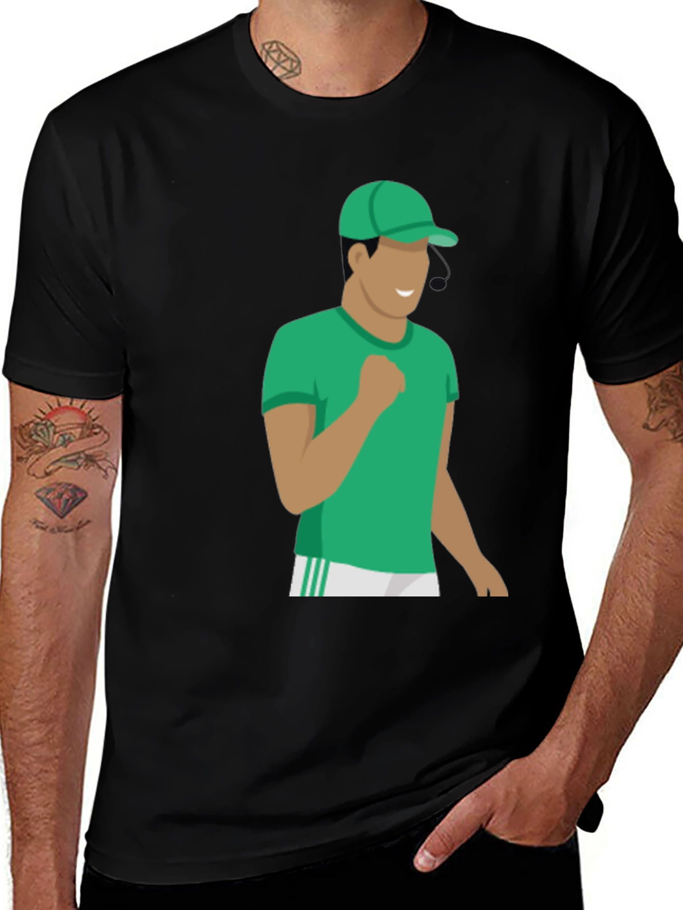 Variant 13 of Green Character Graphic Tee - Stylish Casual Wear