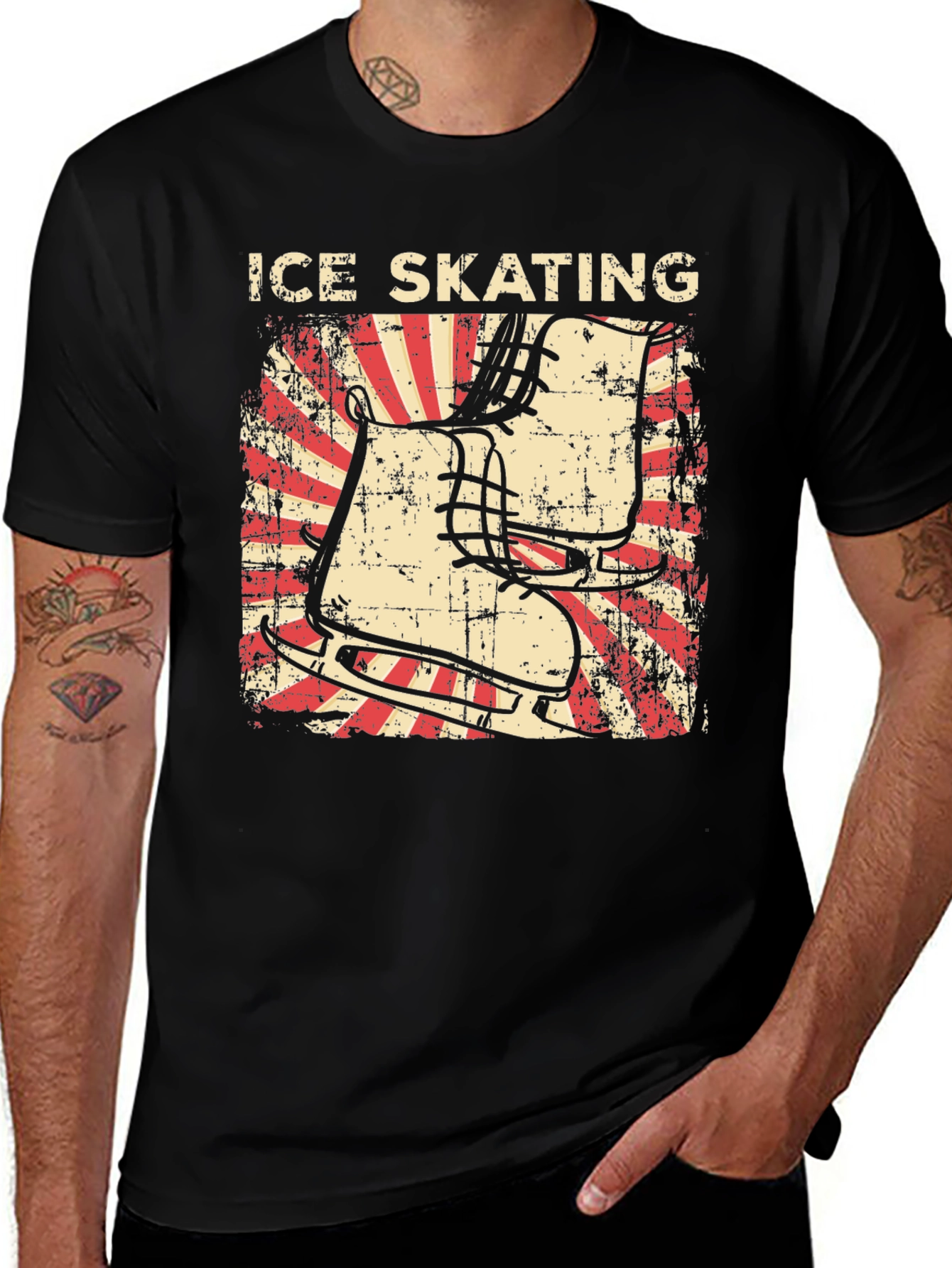 Variant 24 of Vintage Ice Skating Graphic T-Shirt
