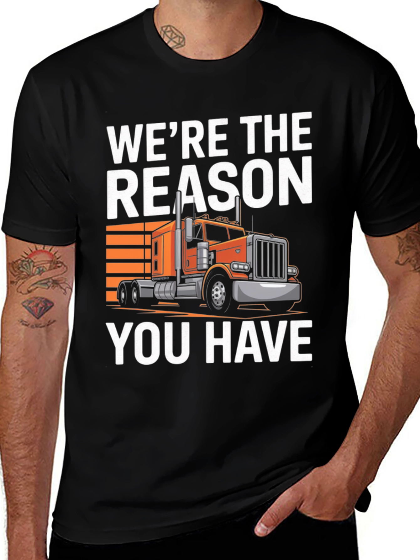 Variant 22 of Trucker Pride T-Shirt - We're The Reason You Have