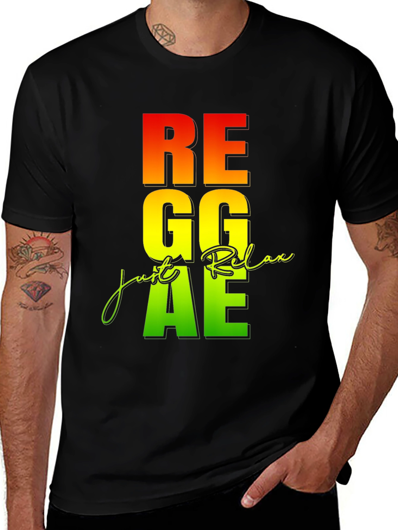 Variant 28 of Reggae Relax Graphic T-Shirt - Casual Style