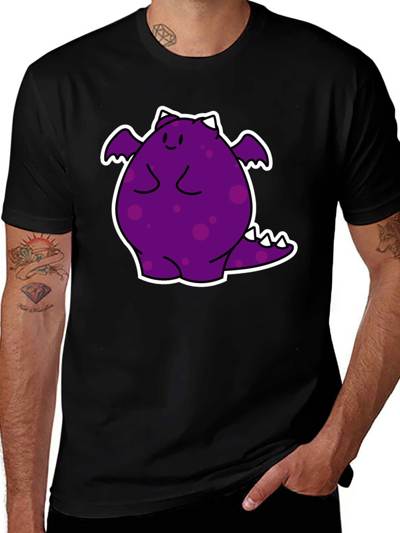Variant 16 of Cute Purple Monster Graphic T-Shirt