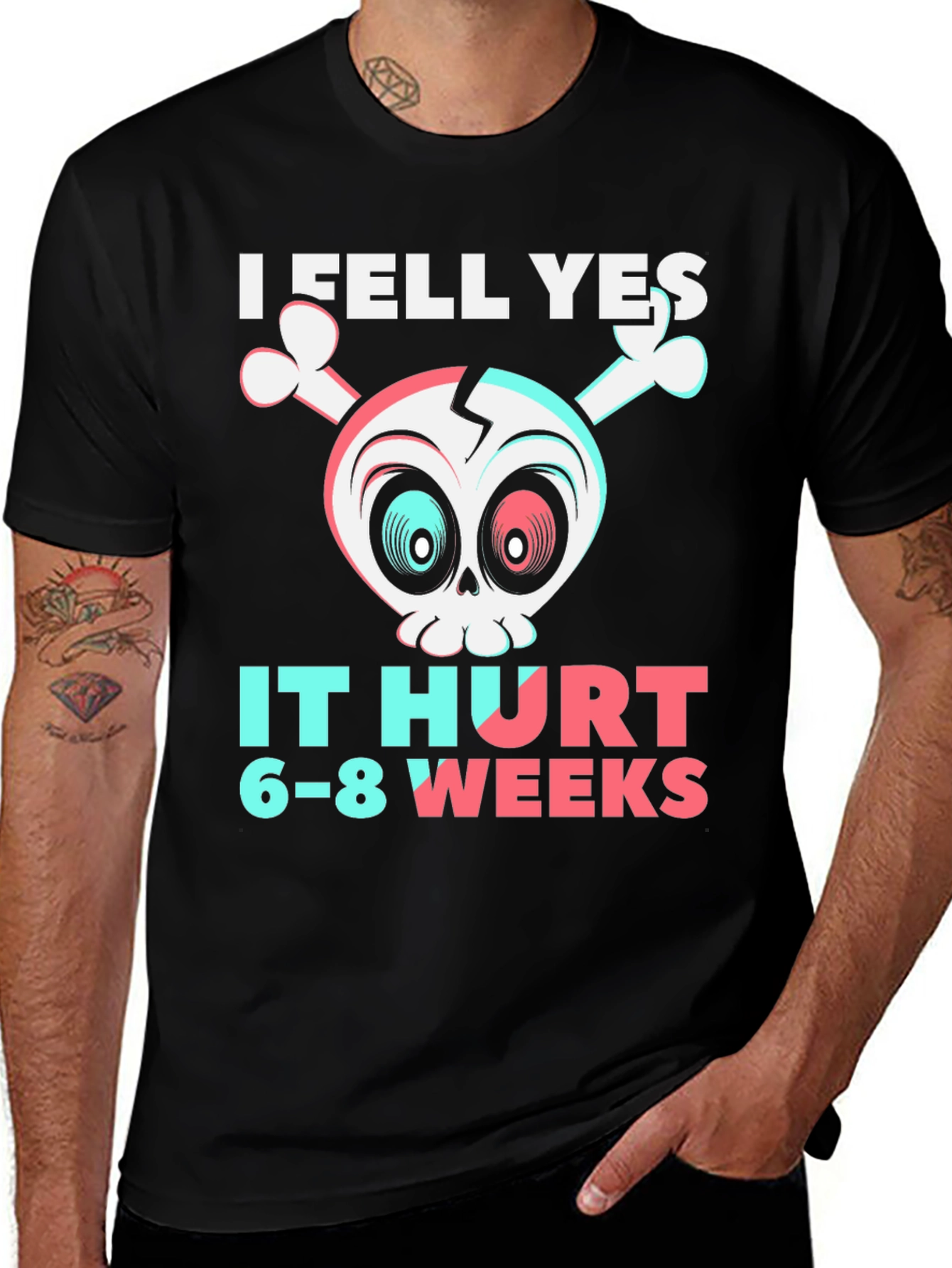 Variant 12 of I Fell Yes Broken Bones Humor T-Shirt