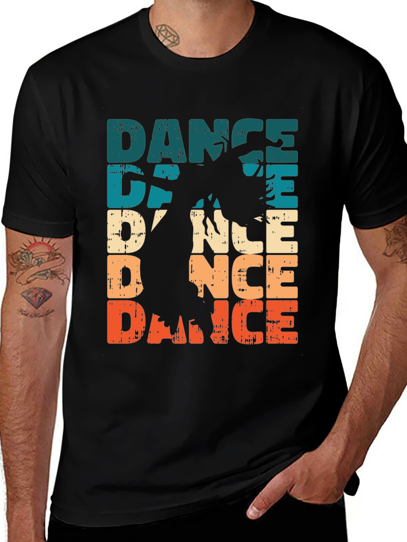 Variant 22 of Retro Dance Graphic T-Shirt