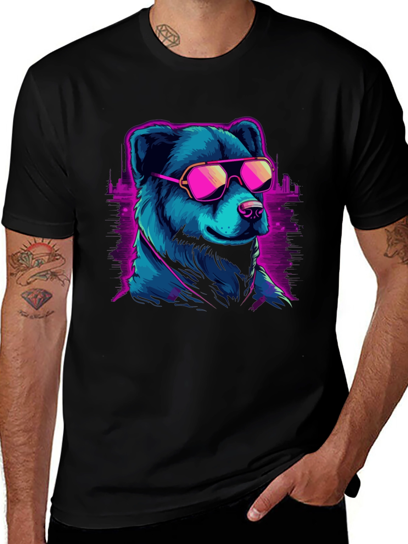 Variant 20 of Cool Bear Graphic T-Shirt - Trendy Design