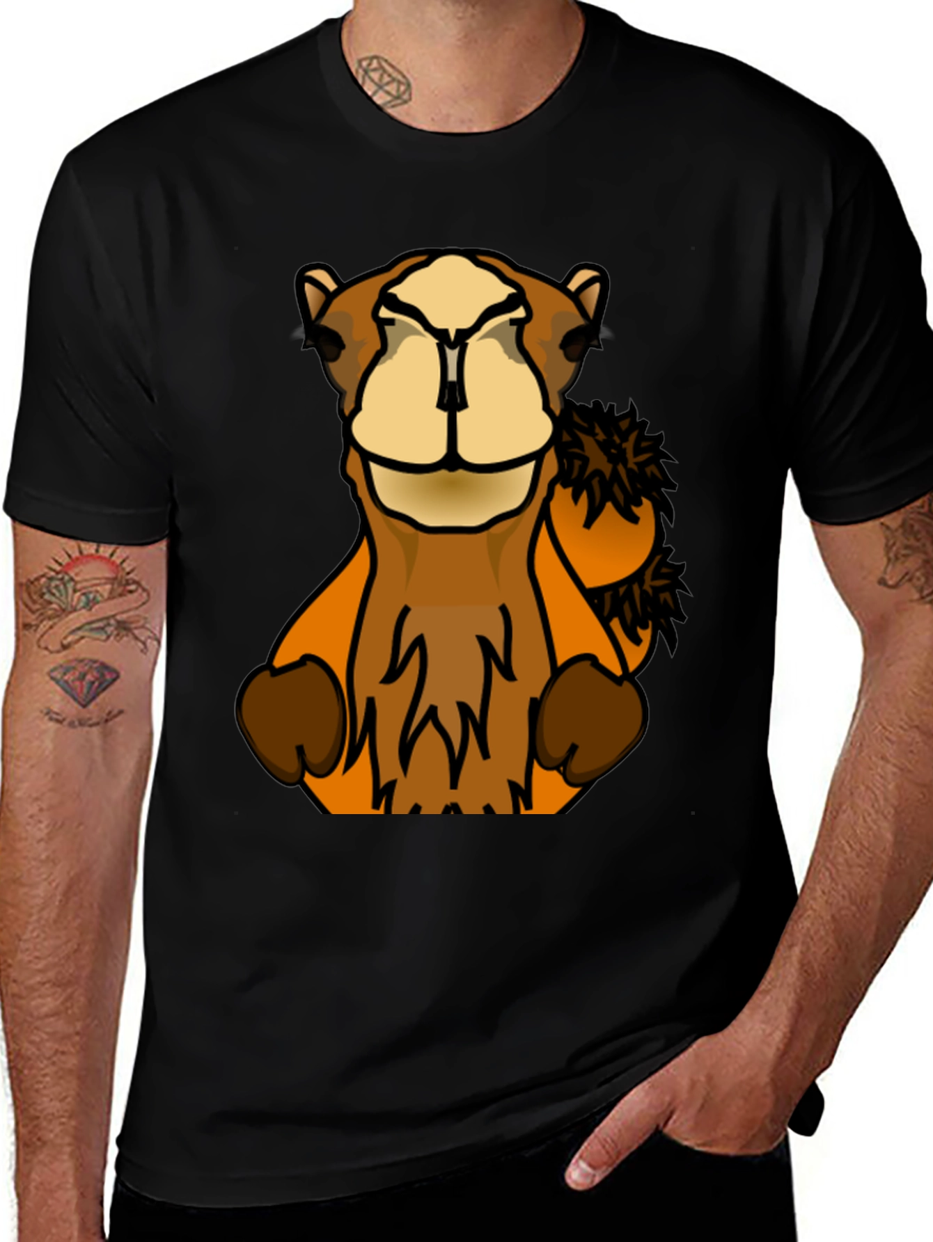 Variant 21 of Funny Camel Cartoon Graphic T-Shirt