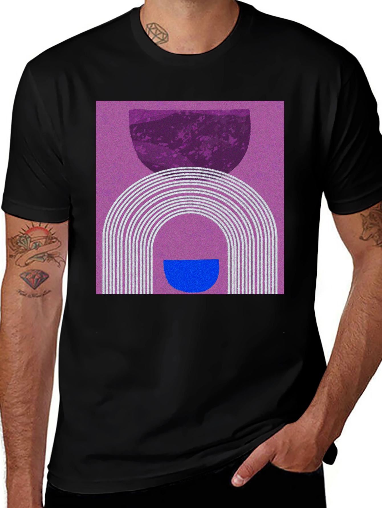 Variant 7 of Abstract Graphic T-Shirt - Modern Artistic Design