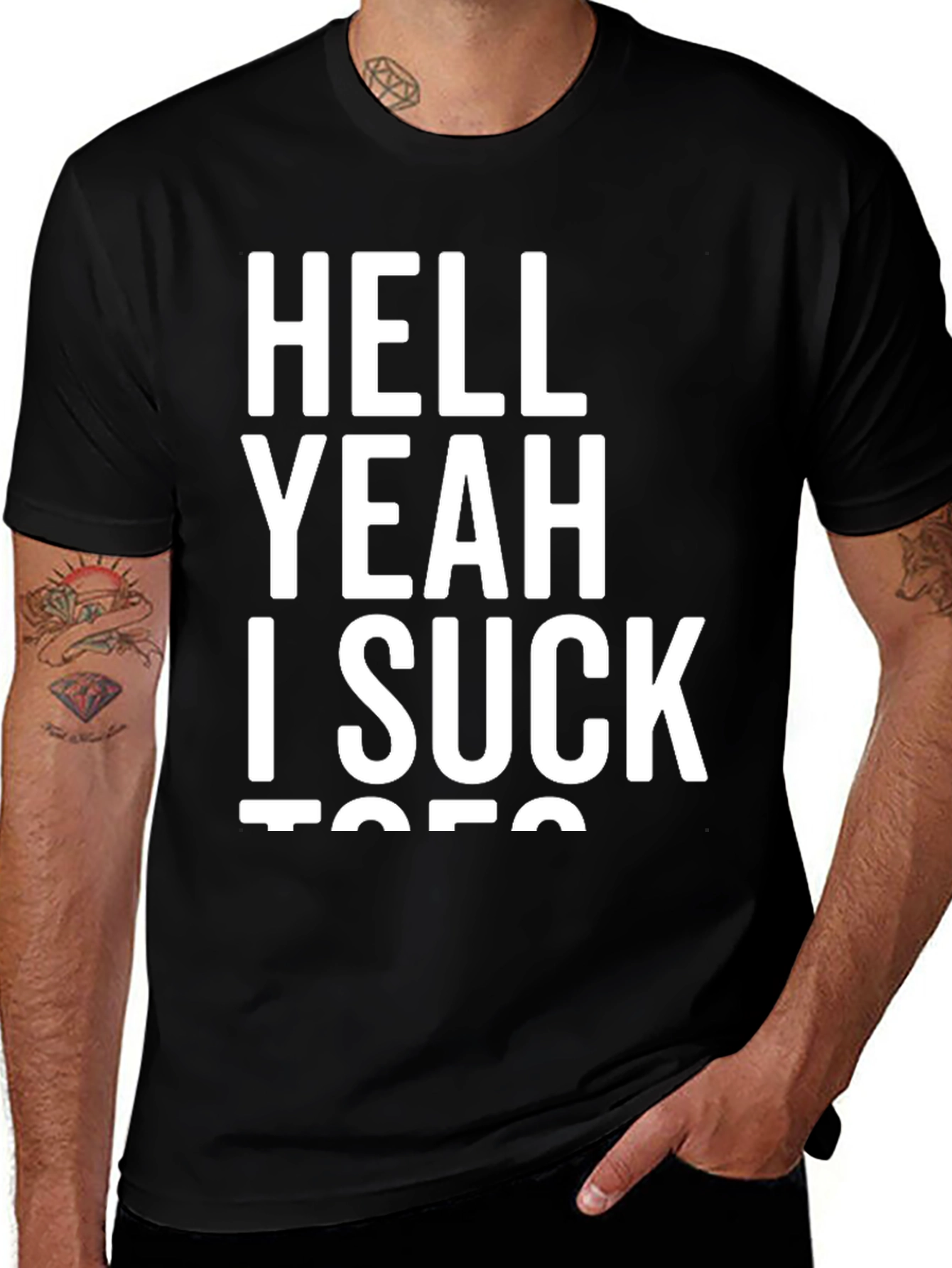 Variant 14 of Hell Yeah I Suck Toes Graphic Tee