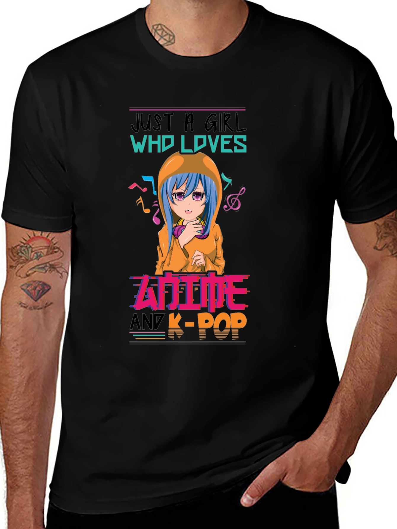 Variant 12 of Anime & K-Pop Girl's T-Shirt