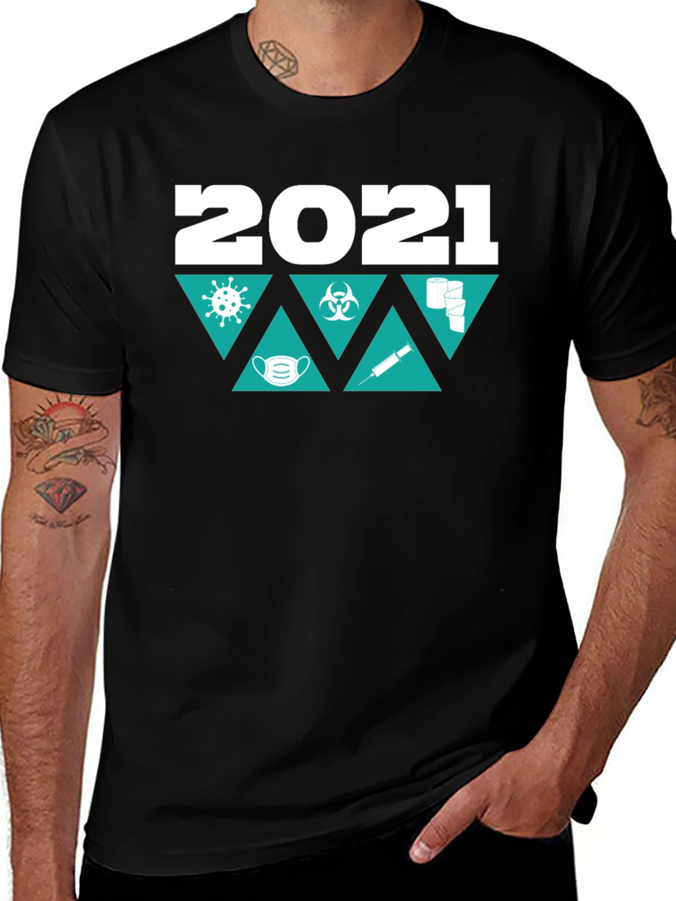 Variant 18 of 2021 Pandemic Themed T-Shirt